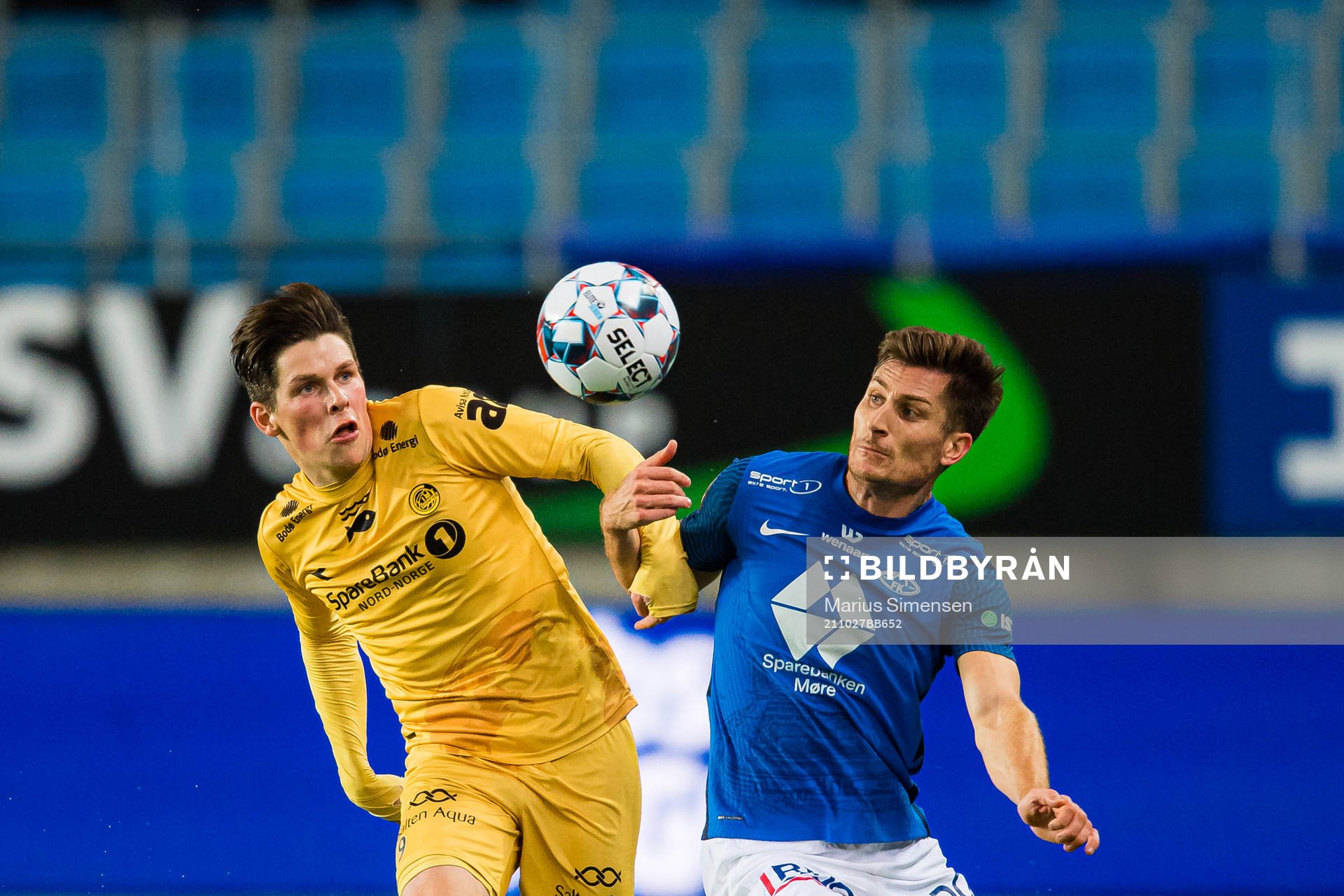 Sondre Brunstad Fet of Bodø/Glimt and Kristoffer Haugen of