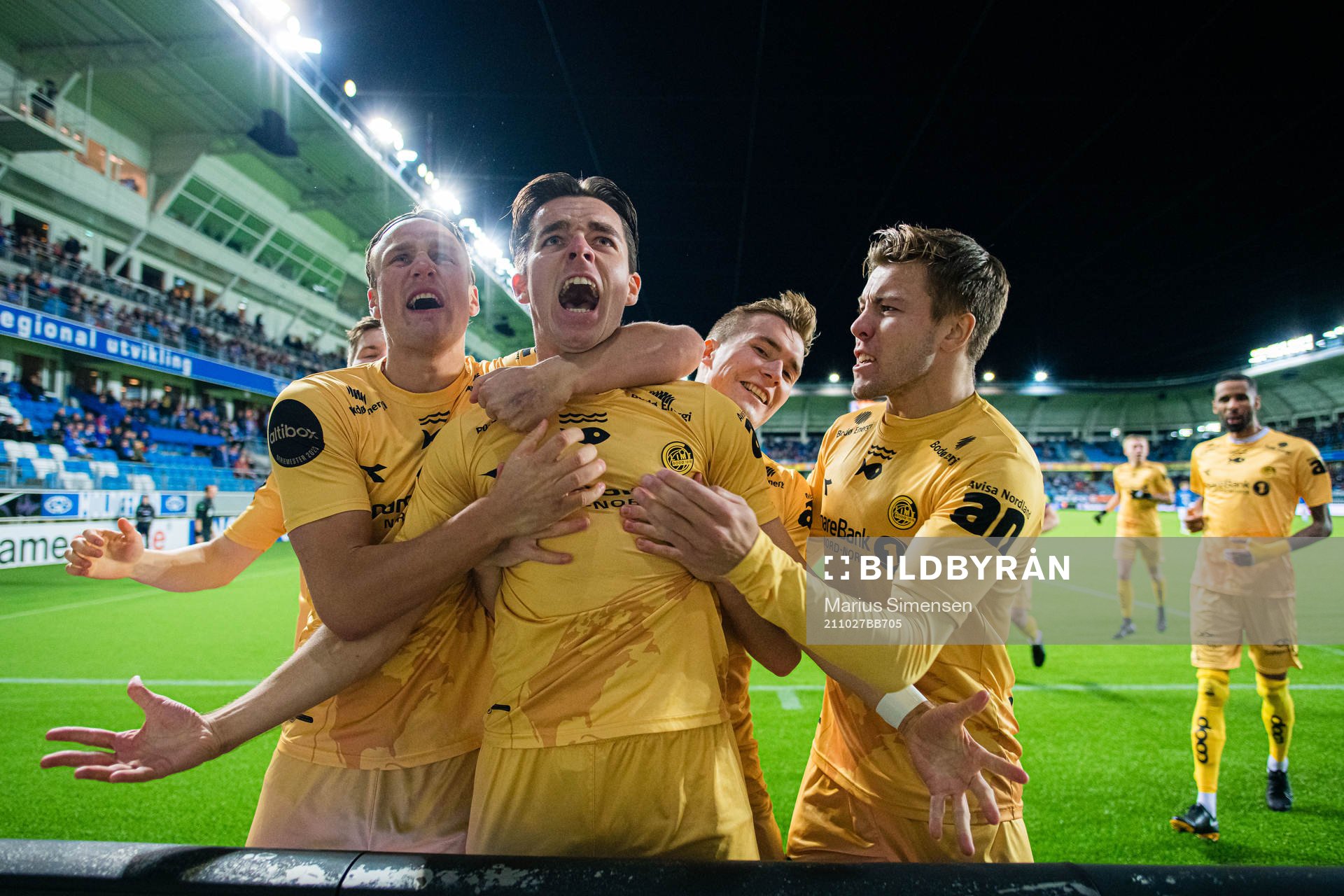 Hugo Vegard Vetlesen of Bodø/Glimt celebrates