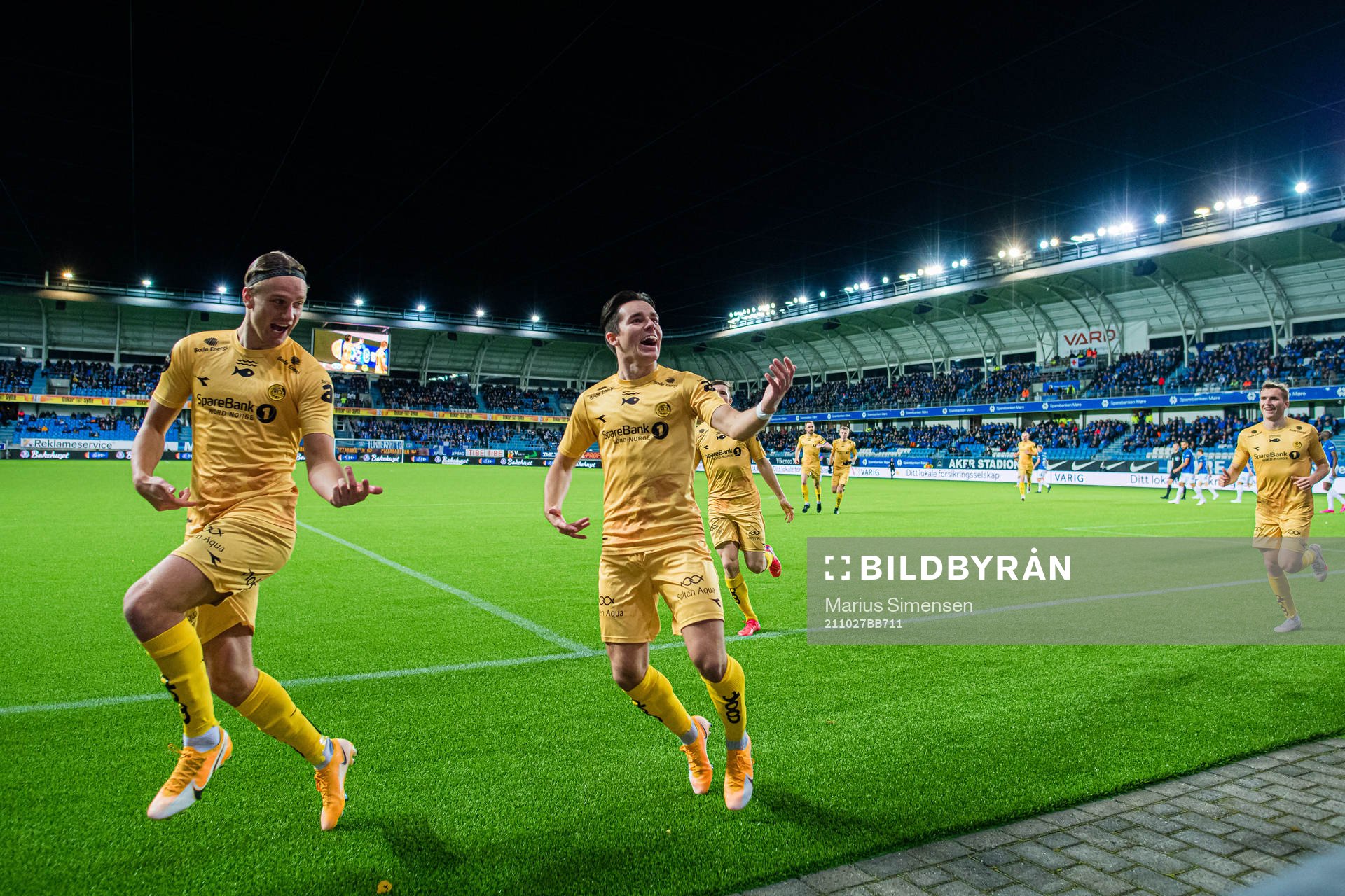 Hugo Vegard Vetlesen of Bodø/Glimt celebrates