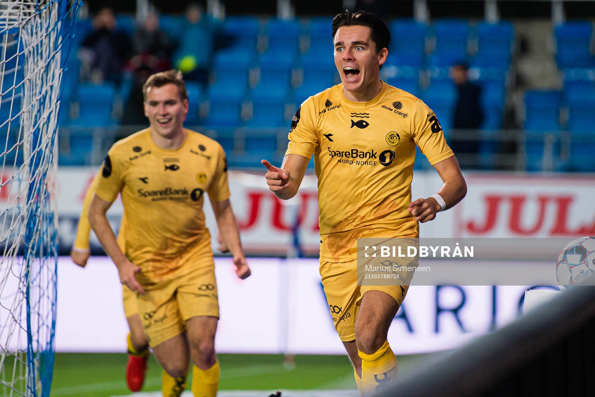 Hugo Vegard Vetlesen of Bodø/Glimt celebrates
