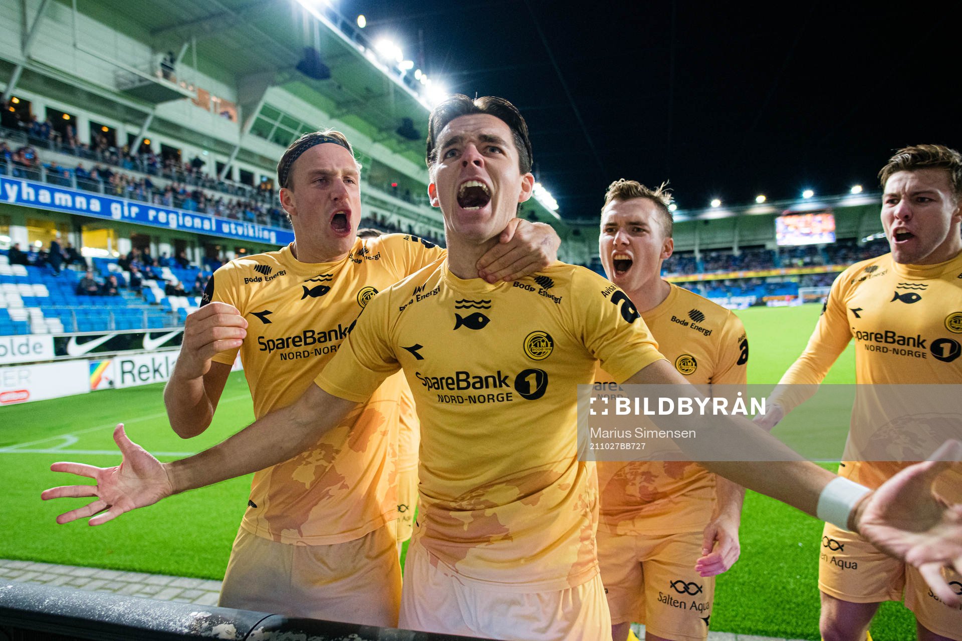 Hugo Vegard Vetlesen of Bodø/Glimt celebrates