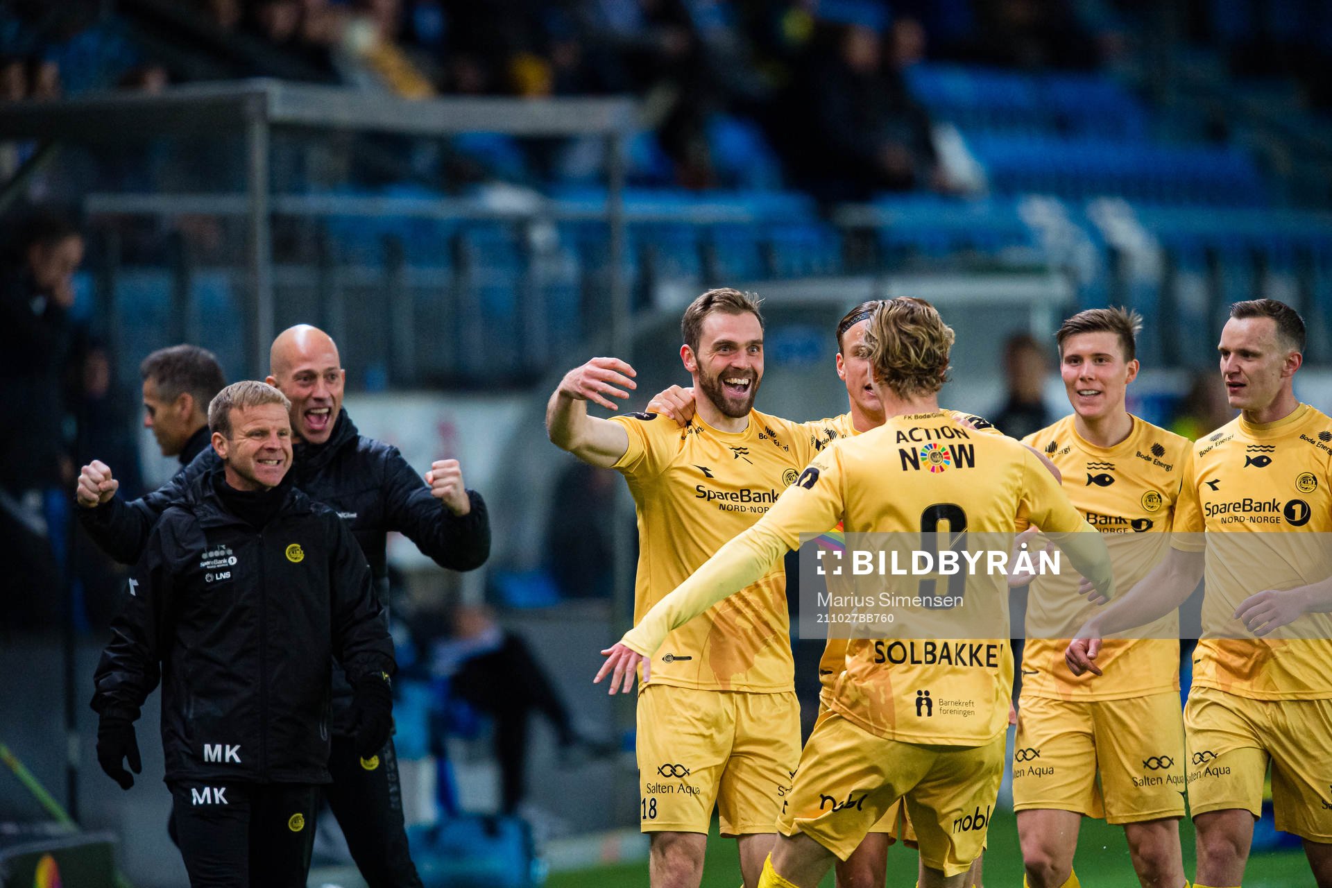 Ola Selvaag Solbakken of Bodø/Glimt celebrates with Brede