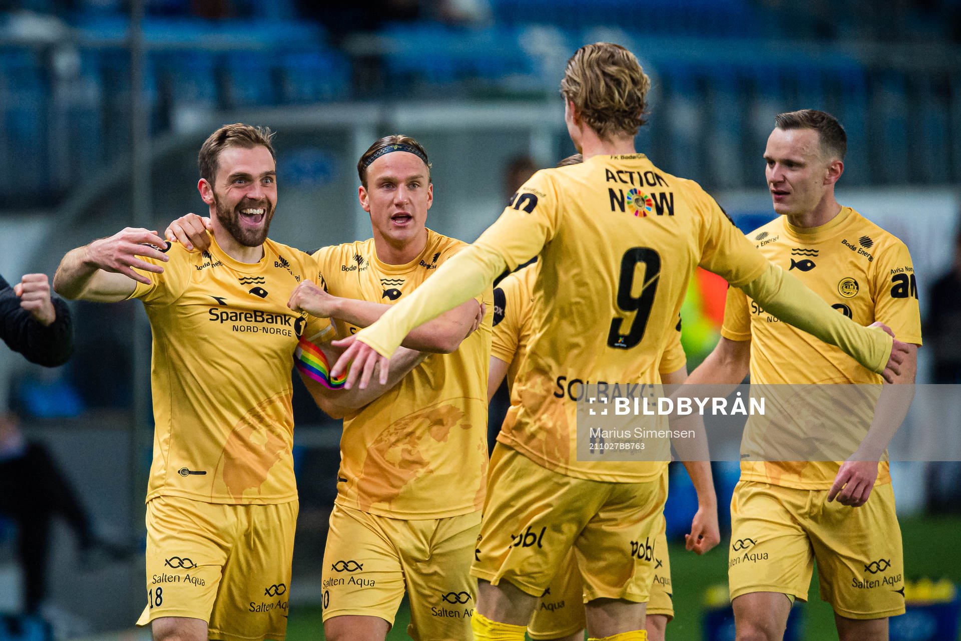 Ola Selvaag Solbakken of Bodø/Glimt celebrates with Brede