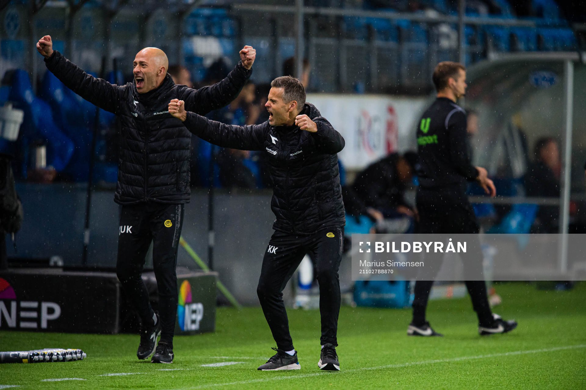 Kjetil Knutsen, head coach of Bodø/Glimt, celebrates at