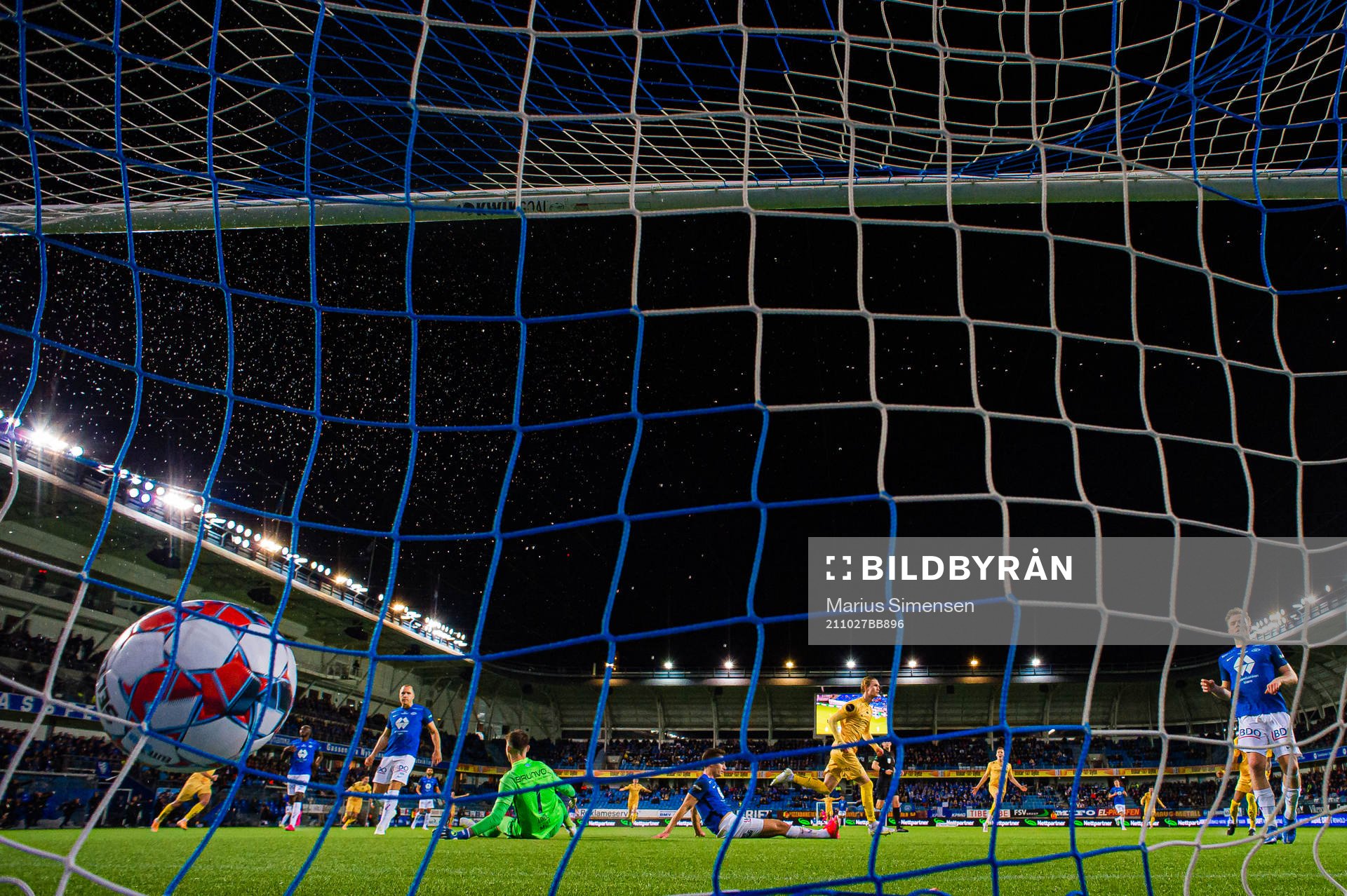 Ola Selvaag Solbakken of Bodø/Glimt celebrates after scoring the 0-2 goal during the Eliteserien match between Molde and Bodø/Glimt on October 27, 2021 in Molde.