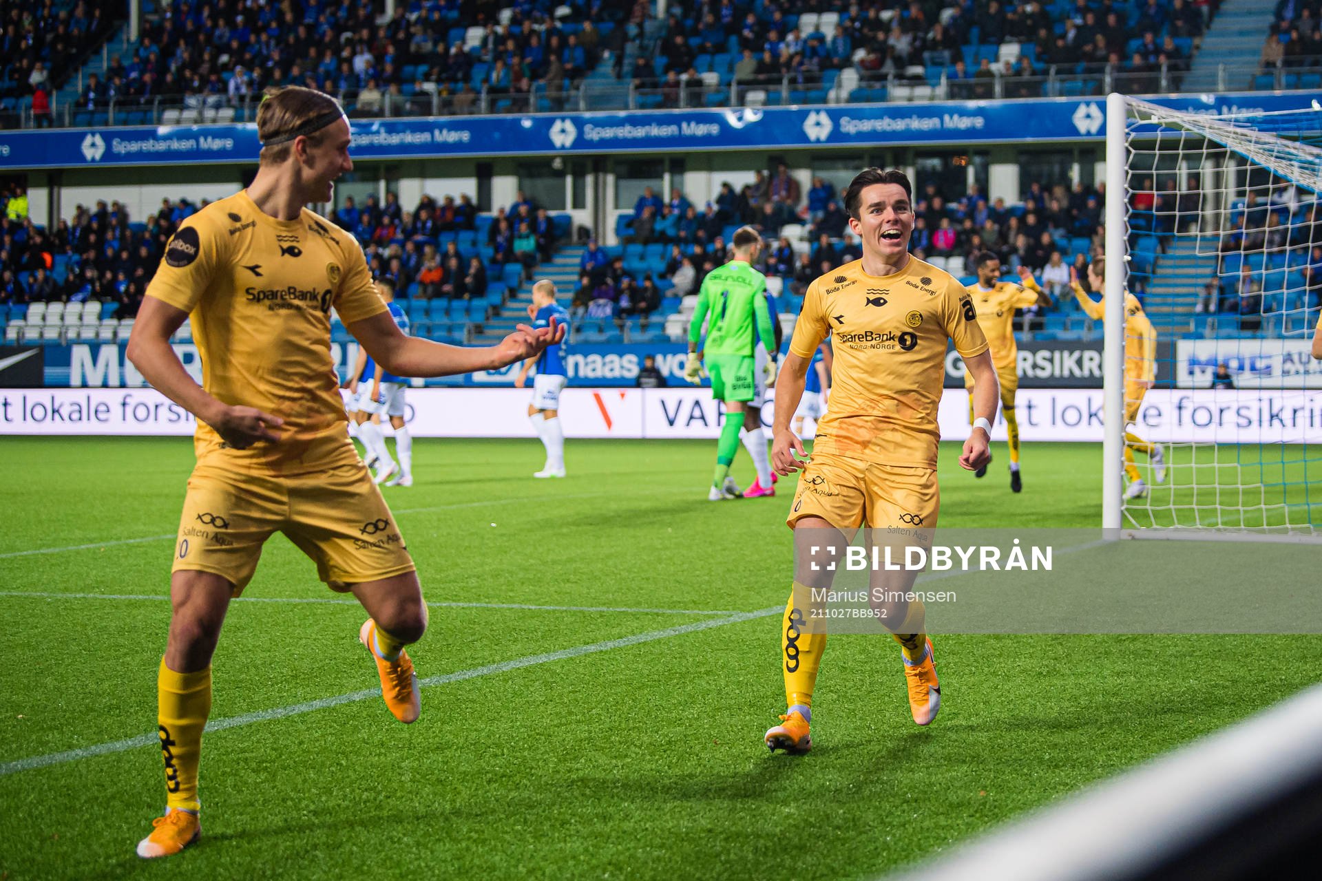 Hugo Vegard Vetlesen of Bodø/Glimt celebrates