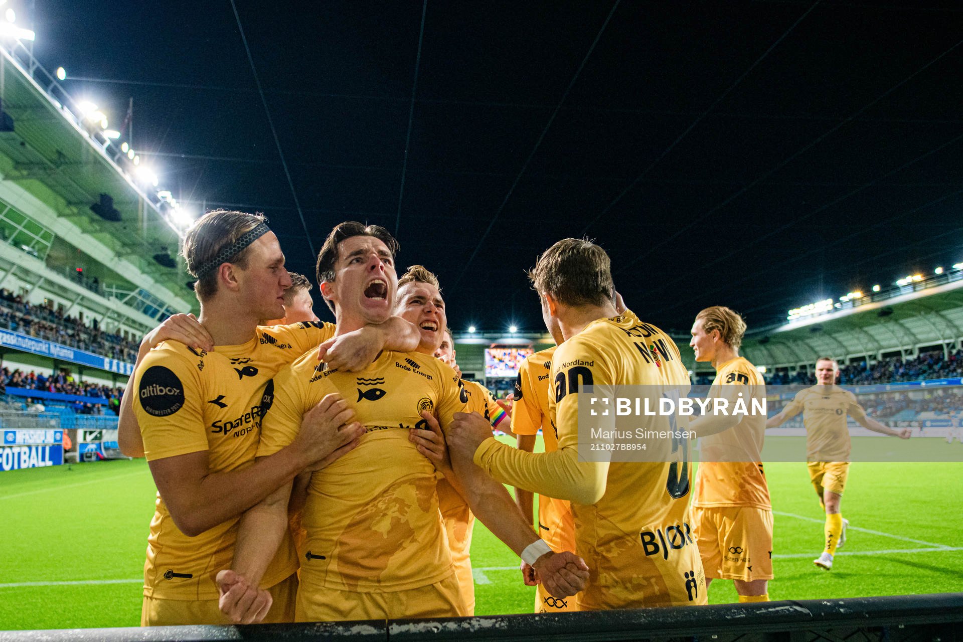 Hugo Vegard Vetlesen of Bodø/Glimt celebrates