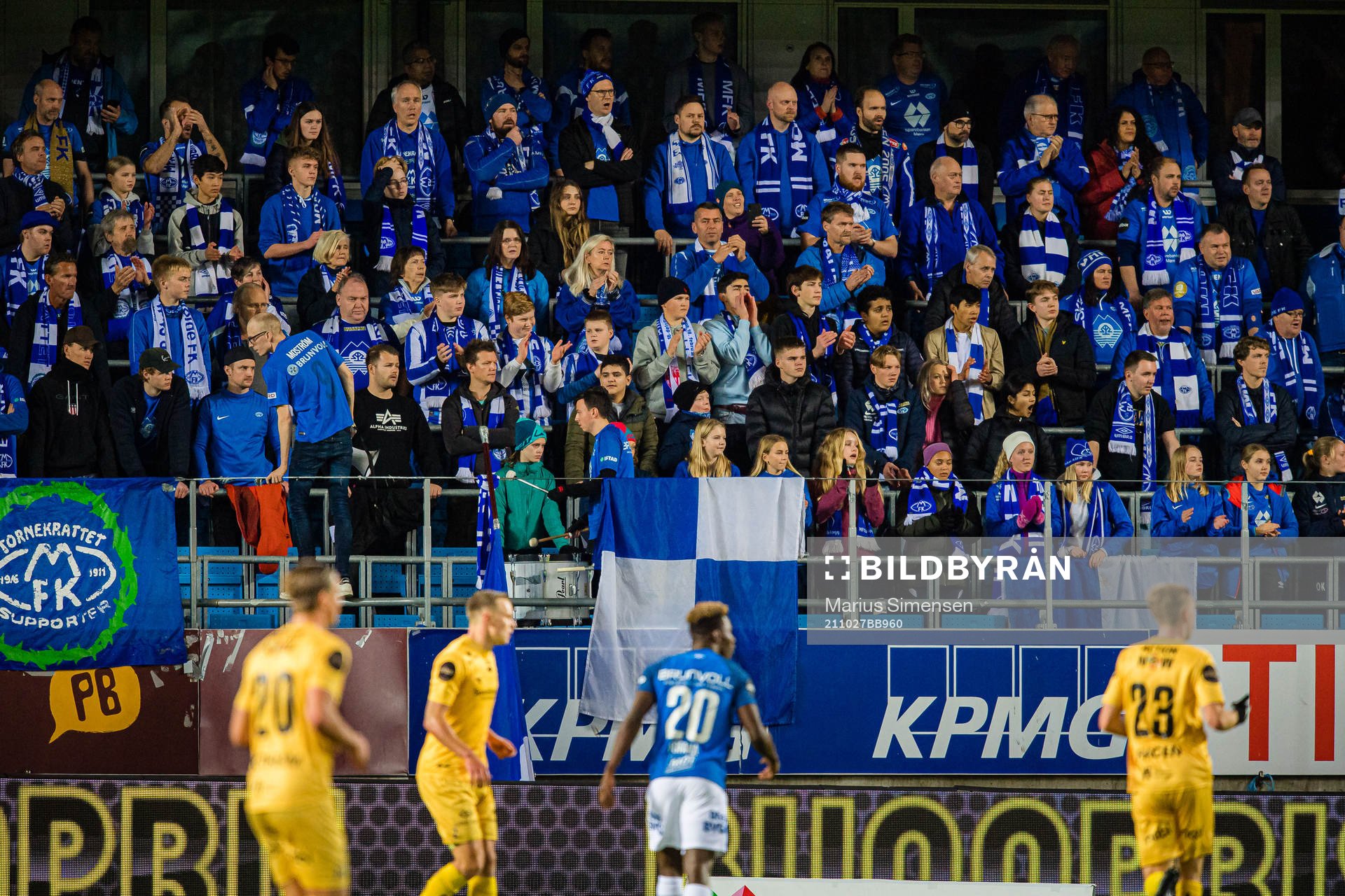 Spectators in the stands