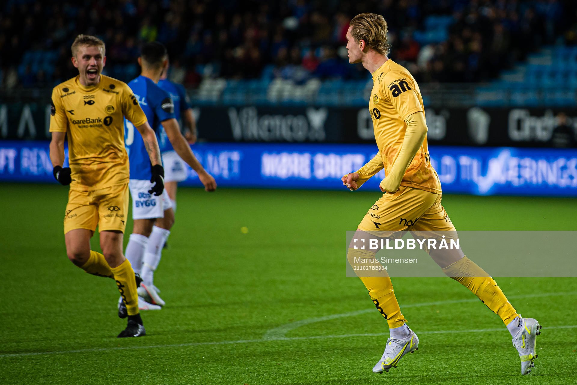 Ola Selvaag Solbakken of Bodø/Glimt celebrates