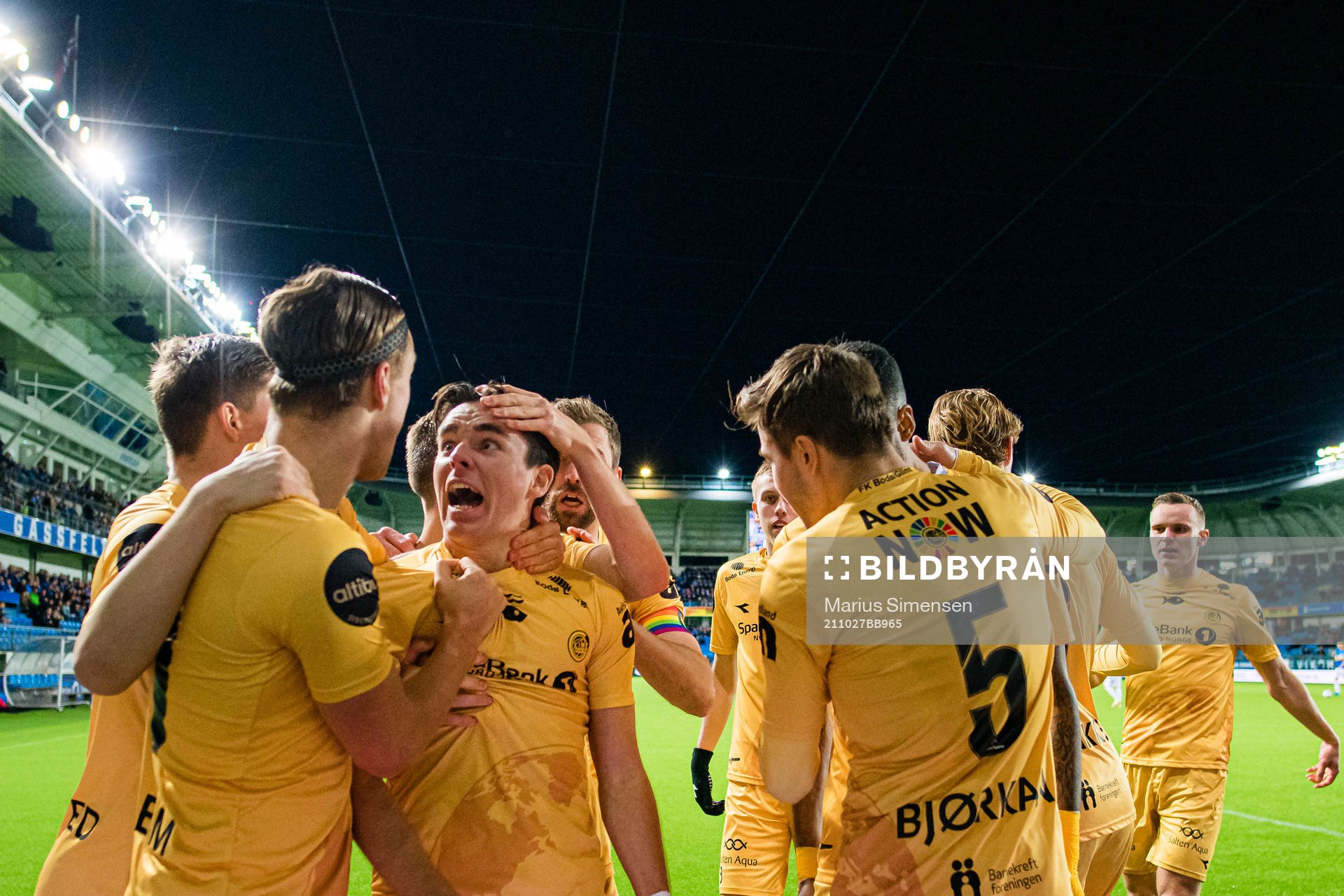 Hugo Vegard Vetlesen of Bodø/Glimt celebrates