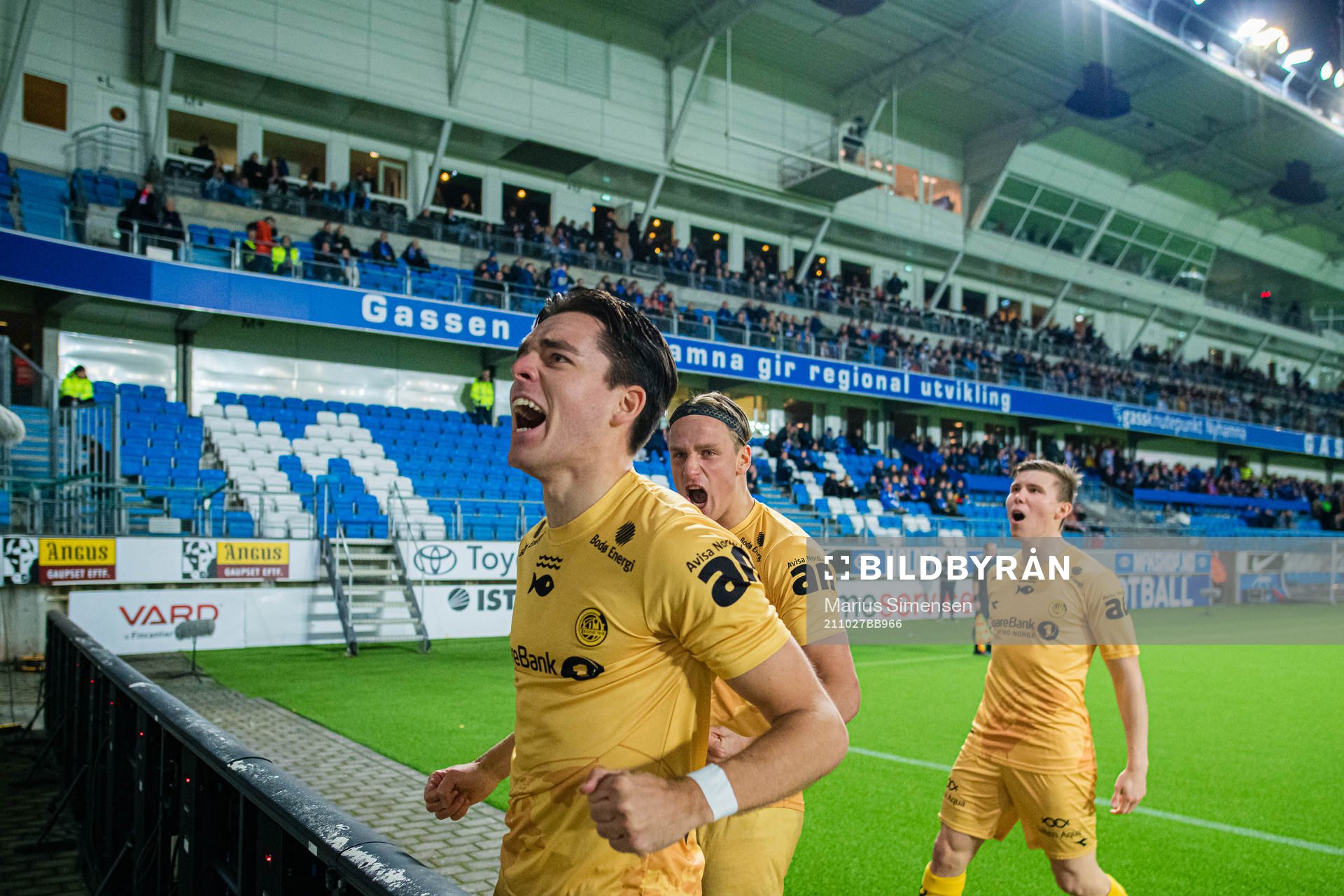 Hugo Vegard Vetlesen of Bodø/Glimt celebrates