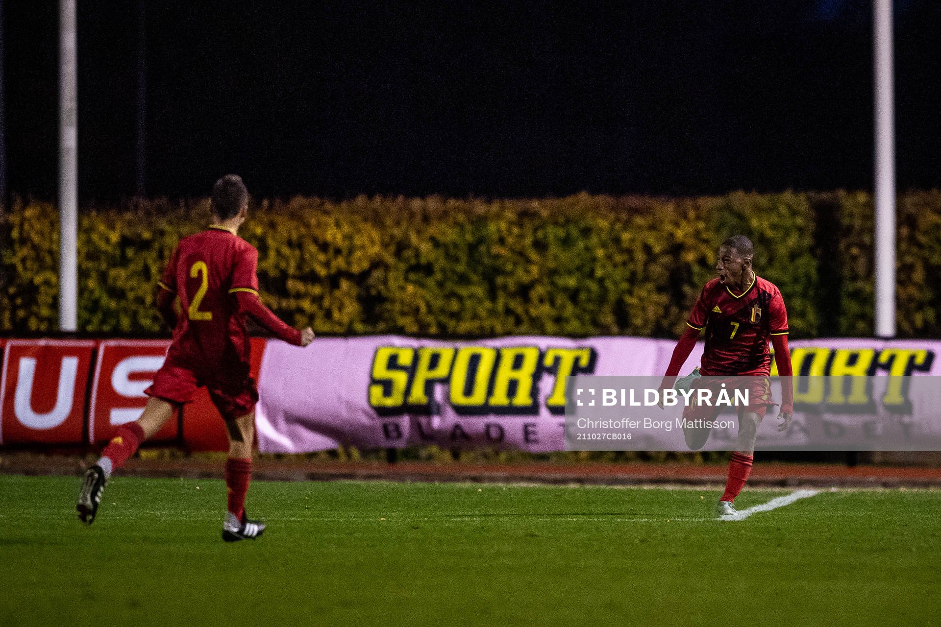 Belgiens Amadou Diallo jublar
