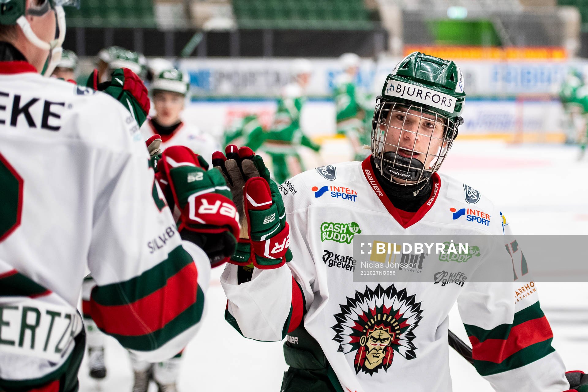 Frölundas Sander Wold jublar