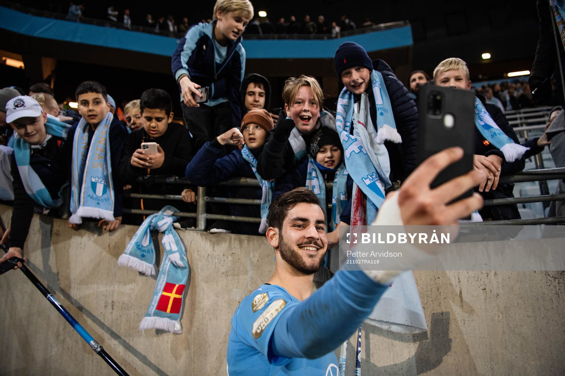 under fotbollsmatchen i Allsvenskan mellan Malmö FF och AIK