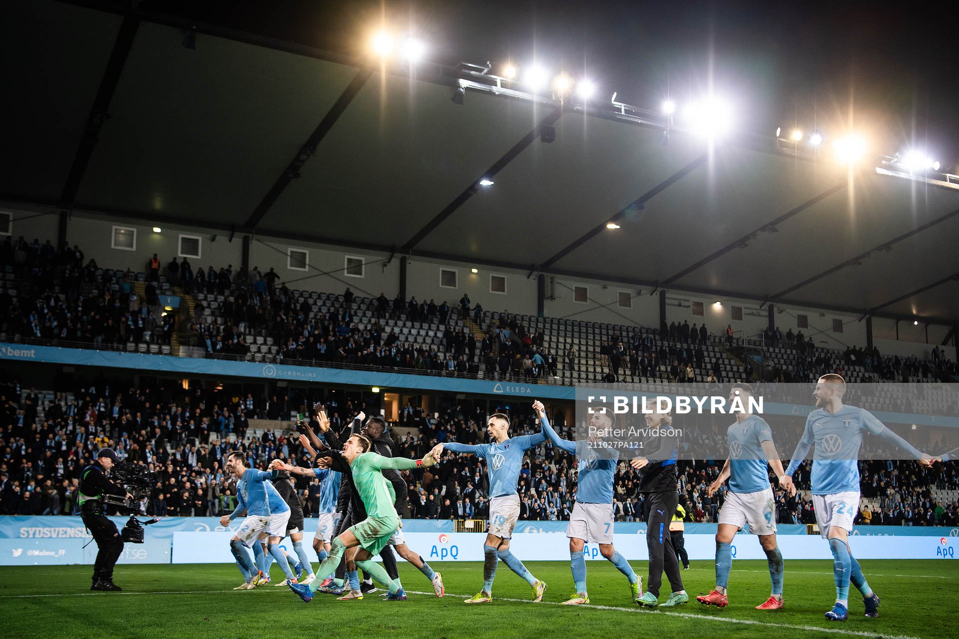 Malmö FFs spelare jublar