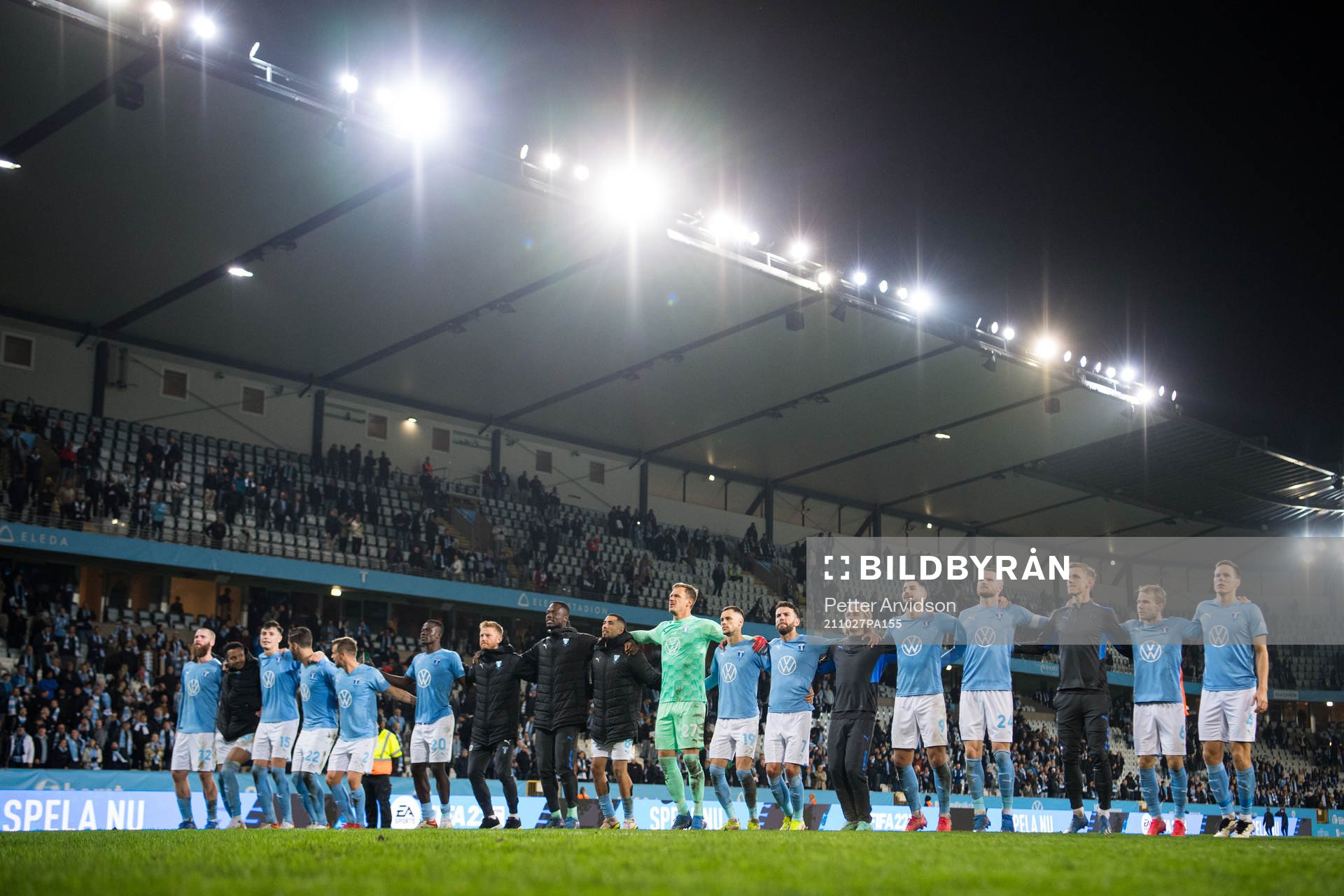 Malmö FFs spelare jublar