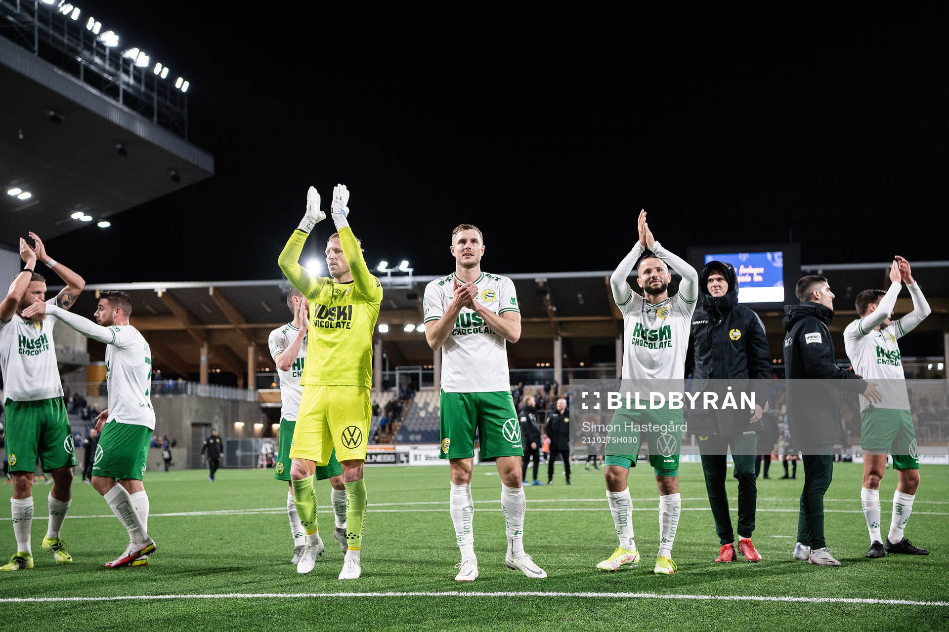 Hammarbys målvakt David Ousted, Richard Magyar och Mohanad
