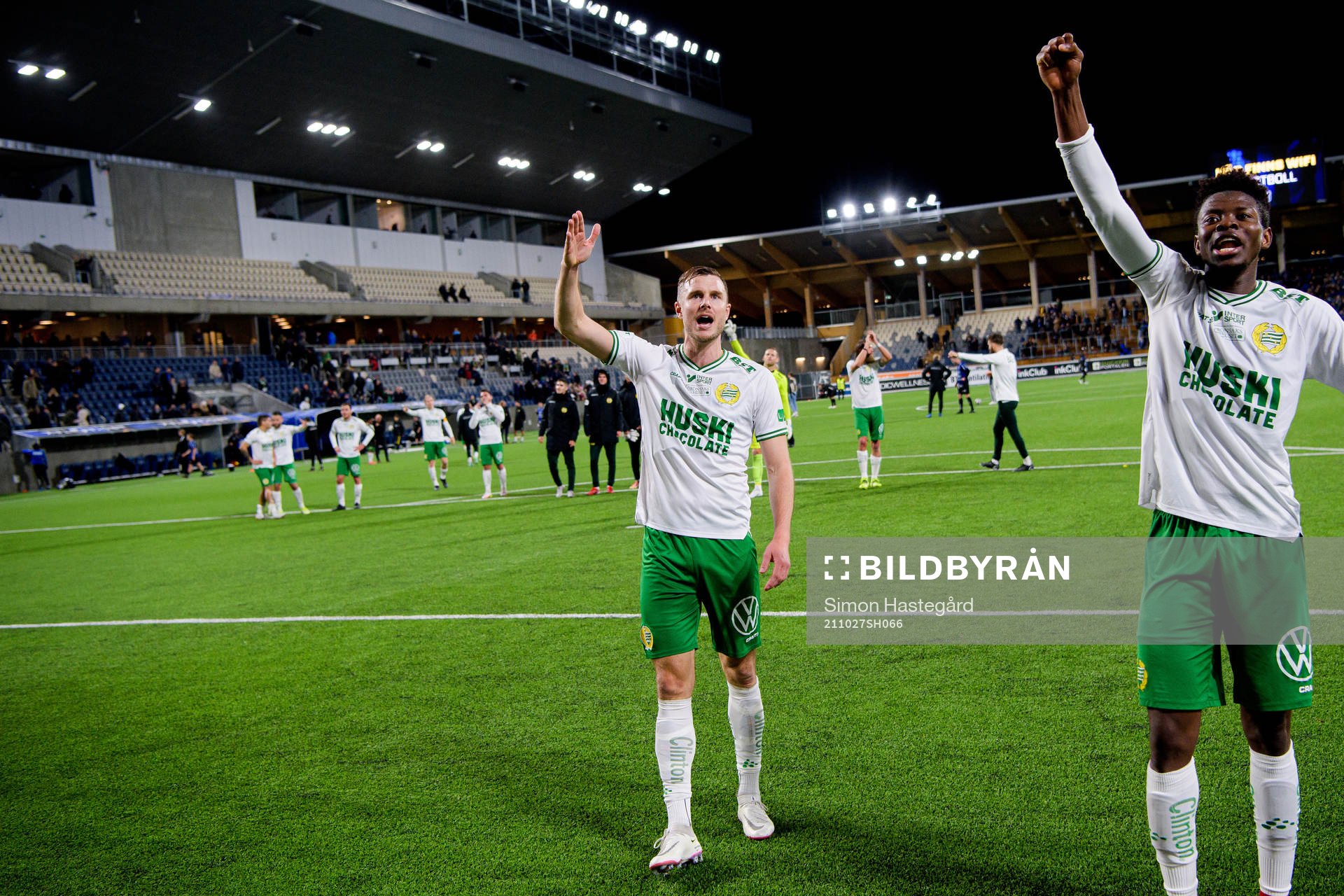 Hammarbys Richard Magyar jublar