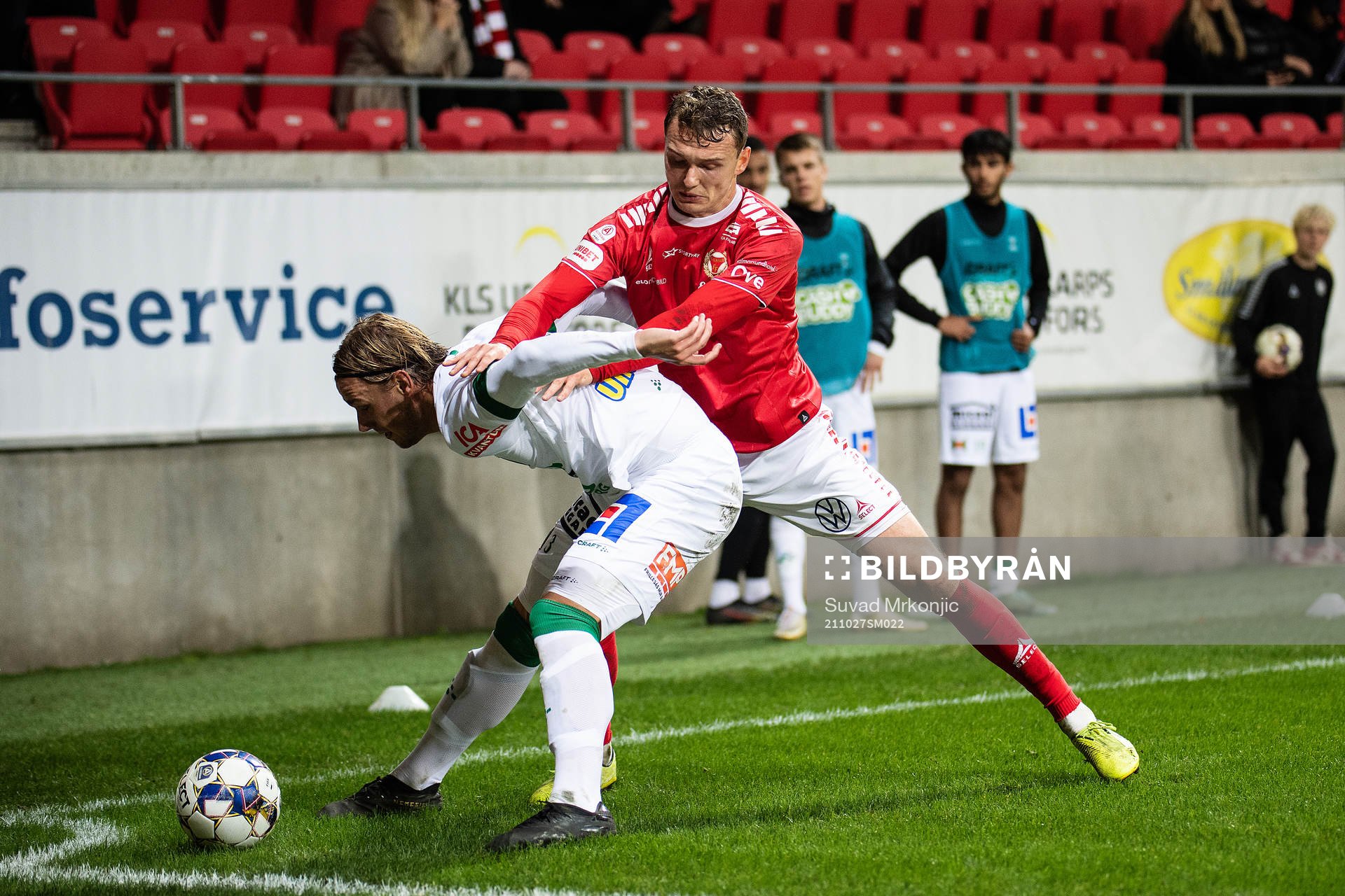Varbergs Hampus Zachrisson och Kalmars Piotr Johansson