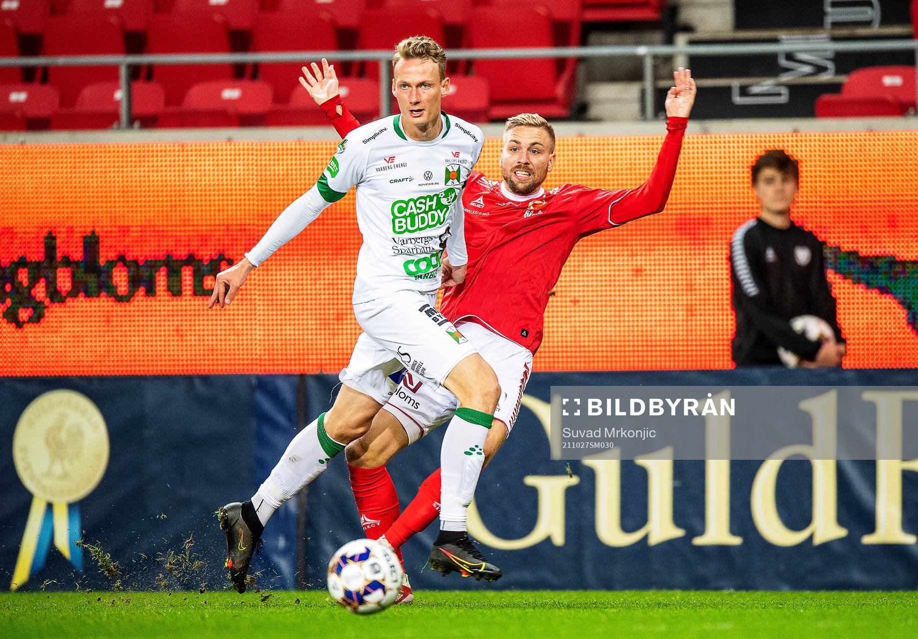 Varbergs Joakim Lindner  och Kalmars Jonathan Ring