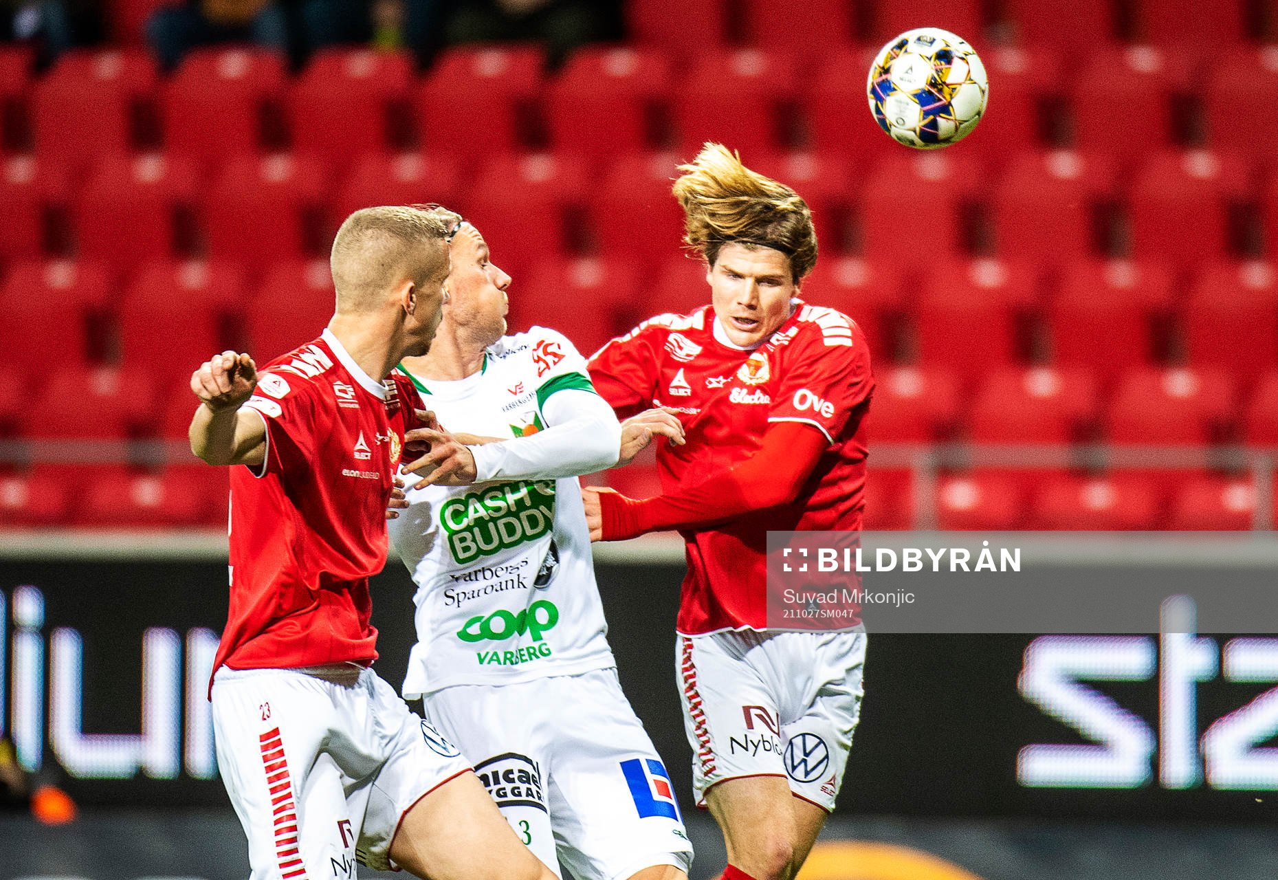 Kalmars Johan Stenmark och Oliver Berg samt Varbergs Joakim