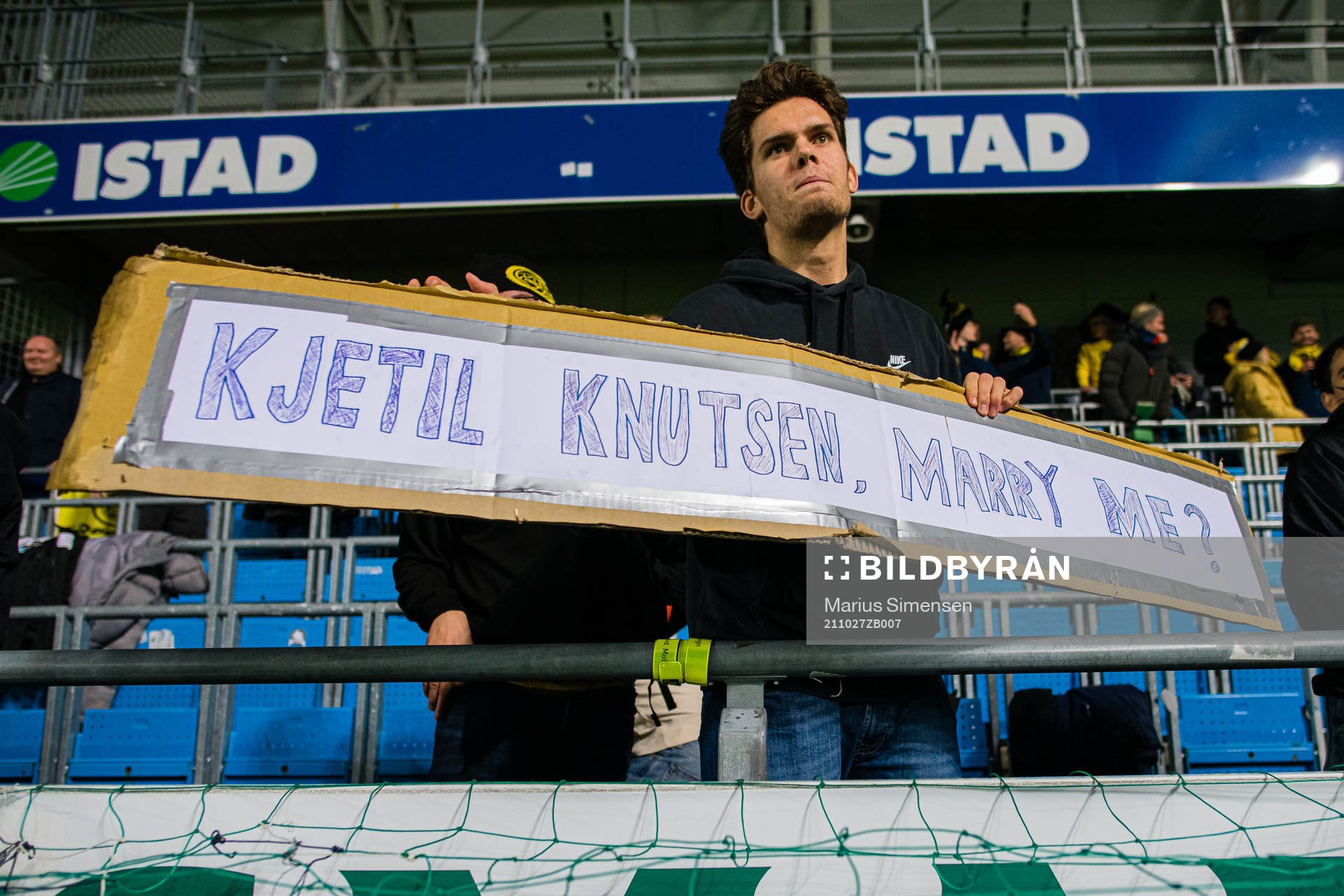 Spectator in the stands