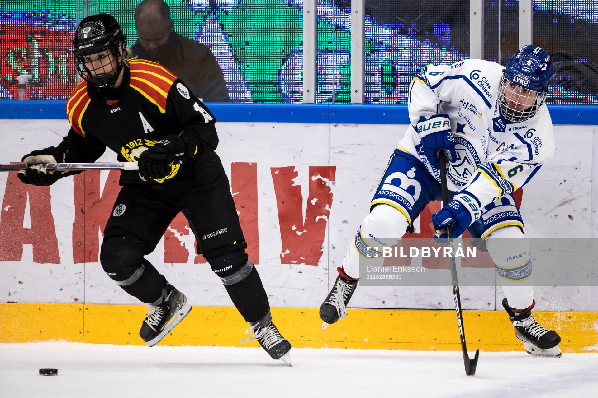 Brynäs Lara Stalder och Leksands Gracen Hirschey
