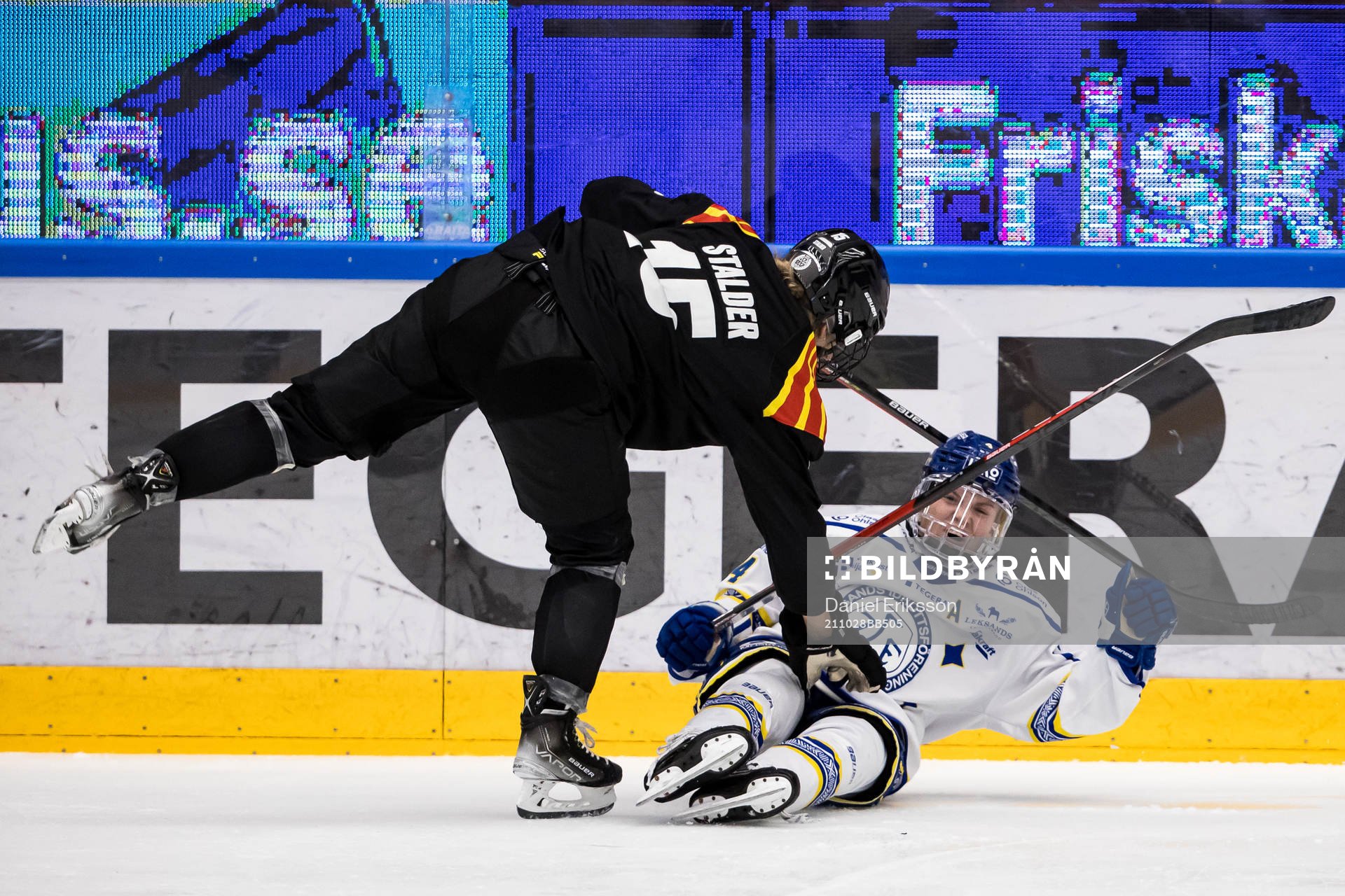 Brynäs Lara Stalder och Leksands Wilma Johansson