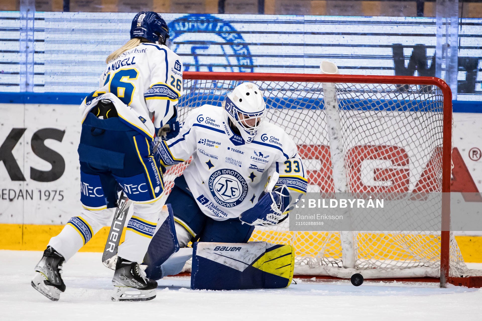 Leksands målvakt Amanda Johansson