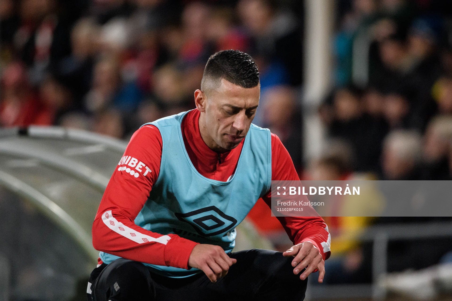 Degerfors Nikola Djurdjic värmer upp