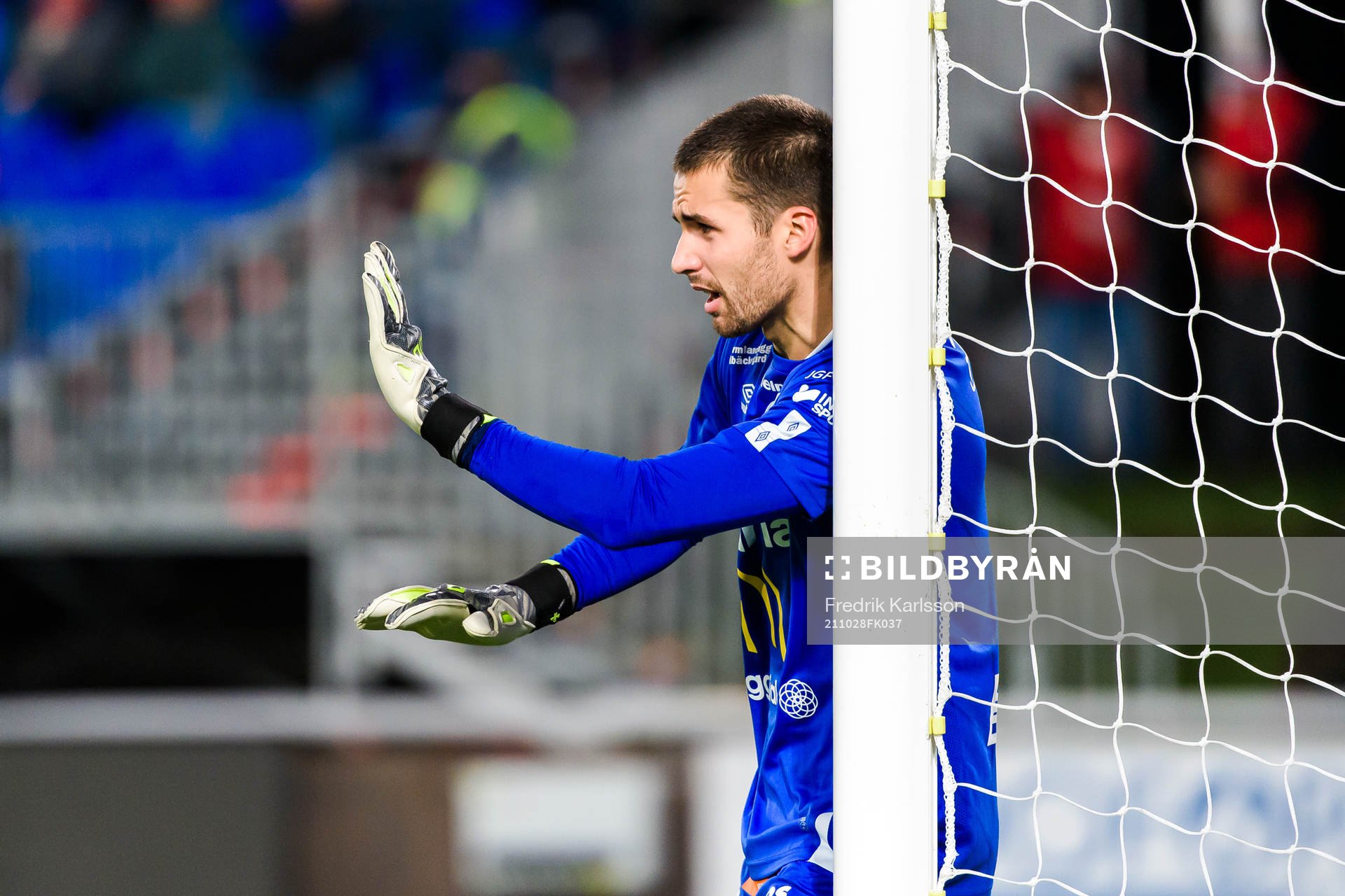 Degerfors målvakt Alfie Malik Whiteman