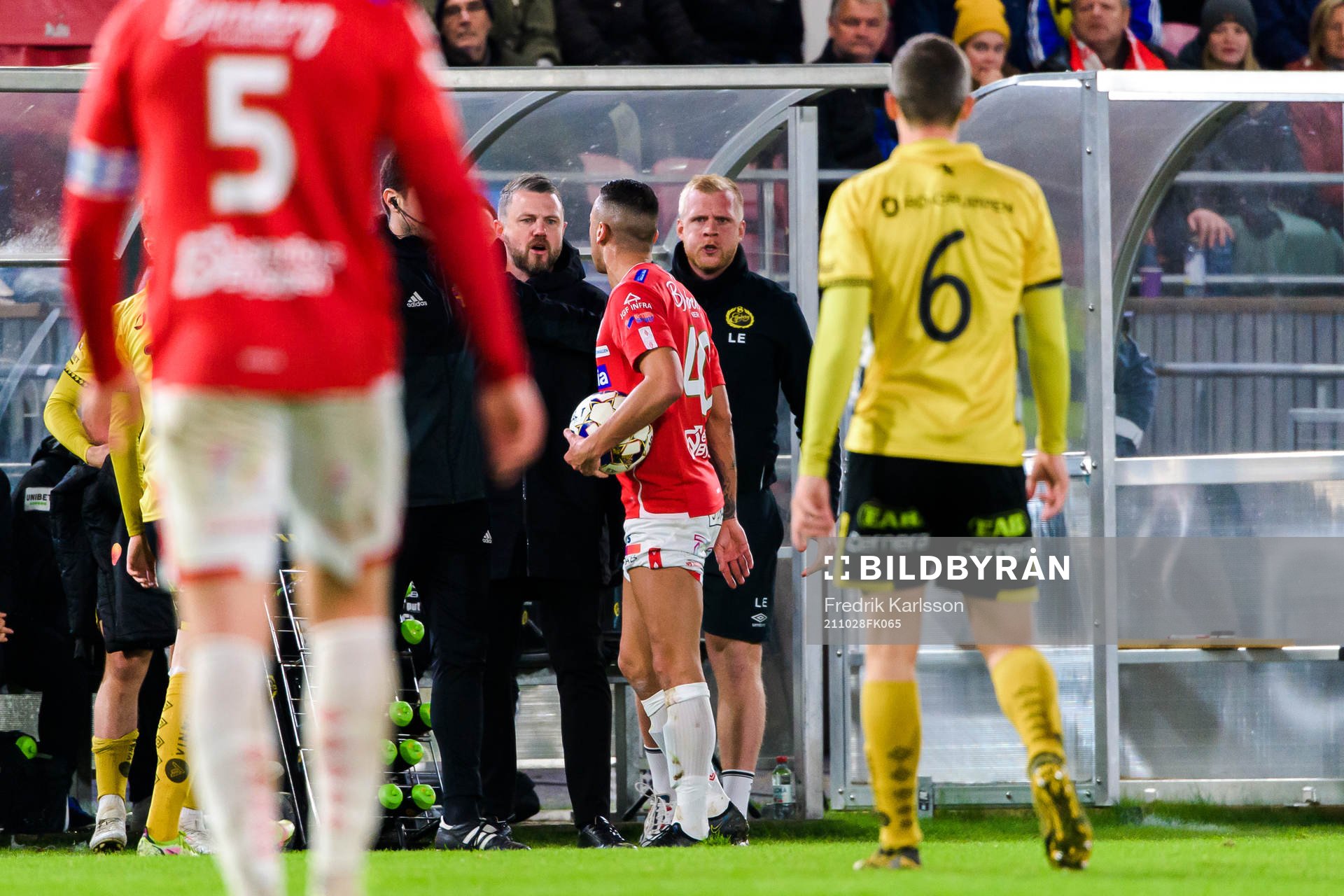 Elfsborgs manager Jimmy Thelin och Degerfors Nikola Djurdjic