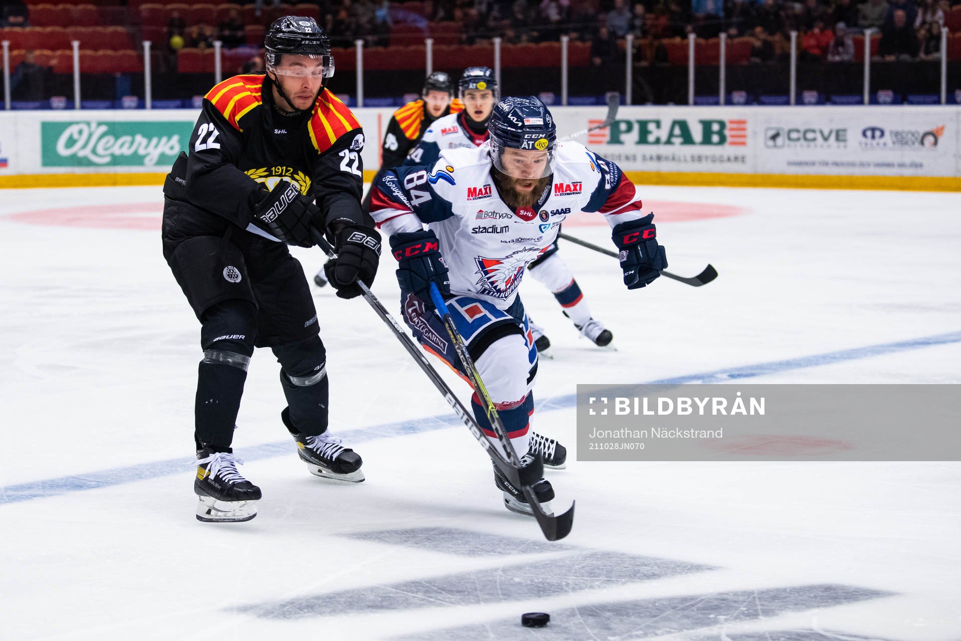 Brynäs Adam Pettersson och Linköpings Jimmy Andersson