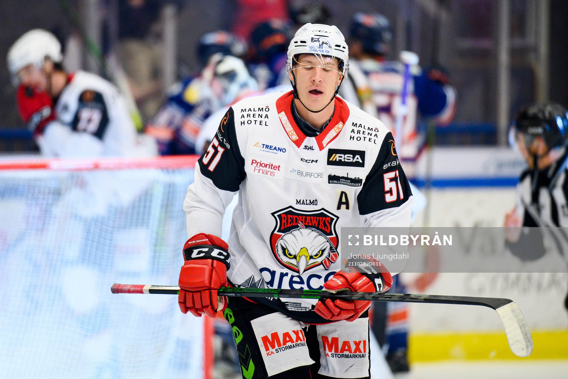 Malmö Redhawks Emil Sylvegård deppar