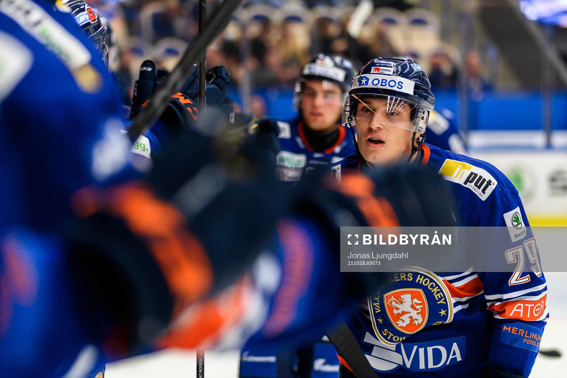 Växjös Pontus Holmberg jublar