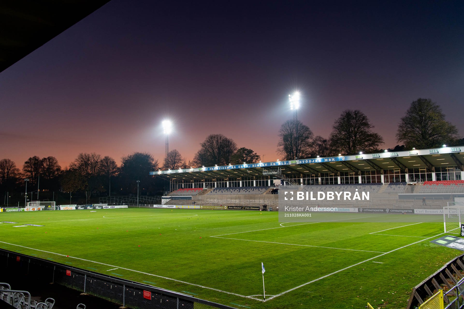 Örjans Vall före fotbollsmatchen i Allsvenskan mellan