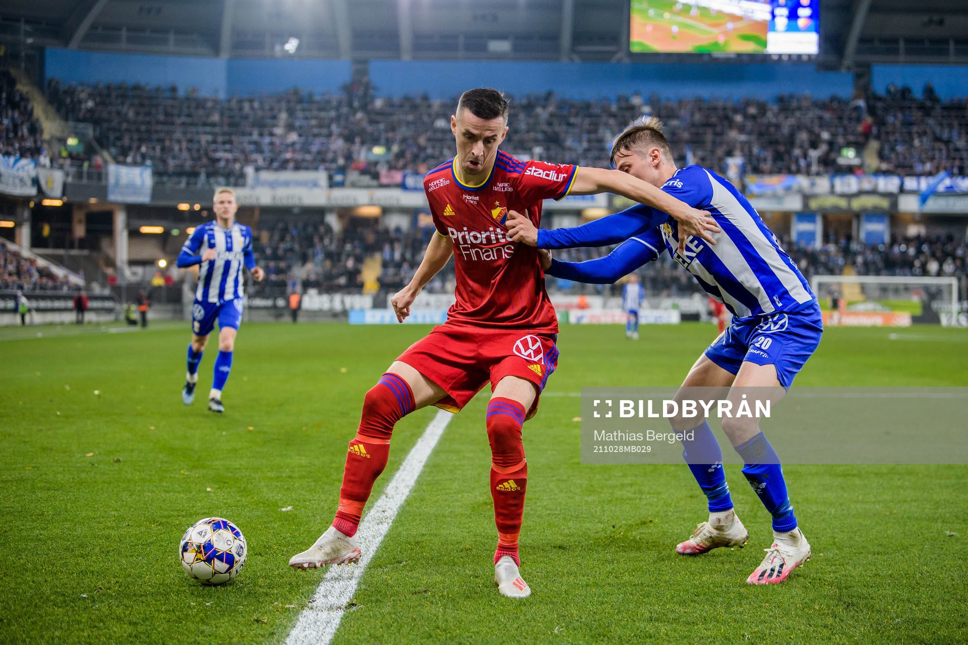 Djurgårdens Haris Radetinac och IFK Göteborgs Simon Thern