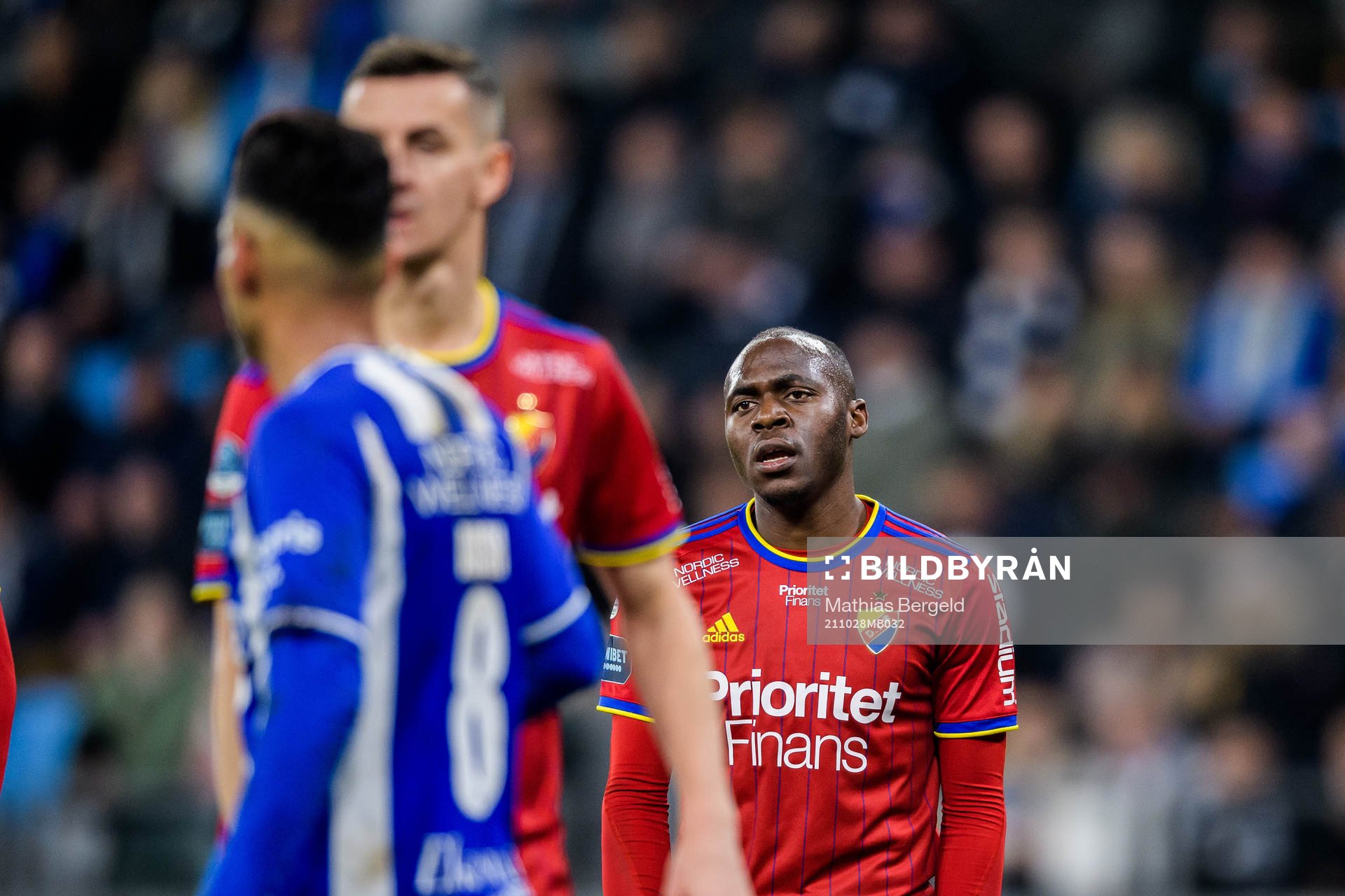 Djurgårdens Edward Chilufya deppar