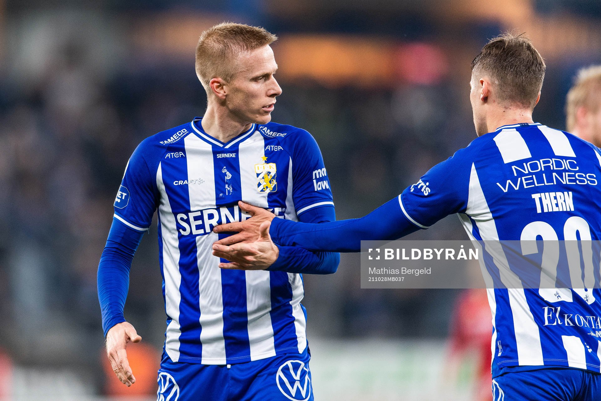 IFK Göteborgs Oscar Wendt och Simon Thern