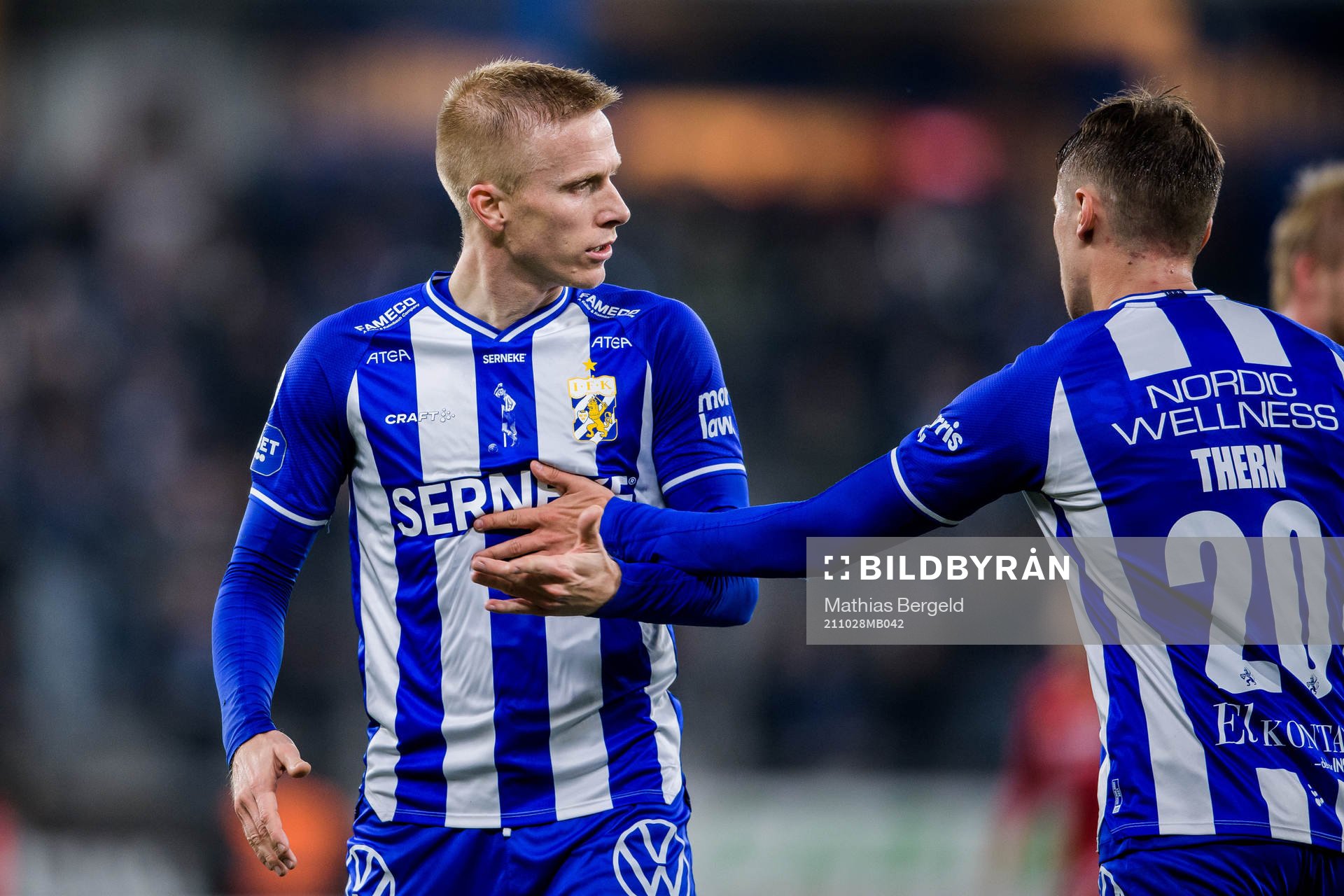 IFK Göteborgs Oscar Wendt och Simon Thern