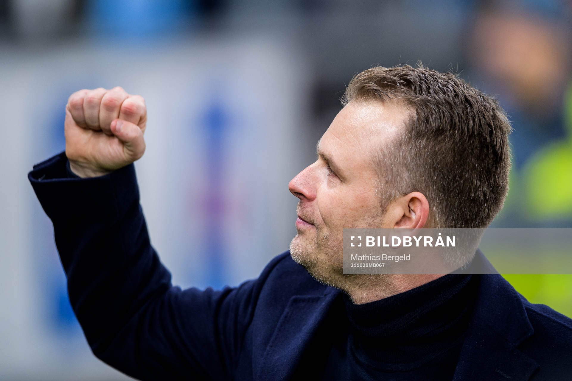 IFK Göteborgs tränare Mikael Stahre jublar