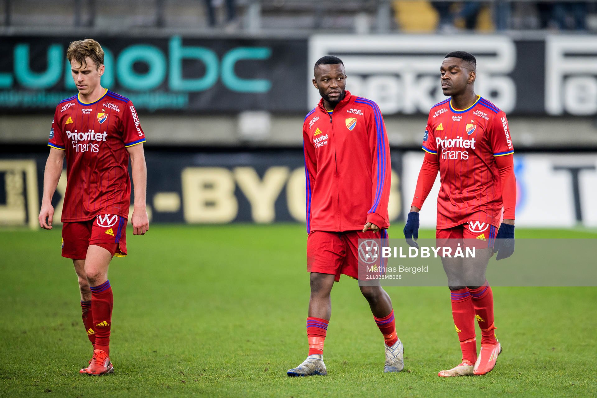 Djurgårdens Rasmus Schüller, Emmanuel Banda och Joel