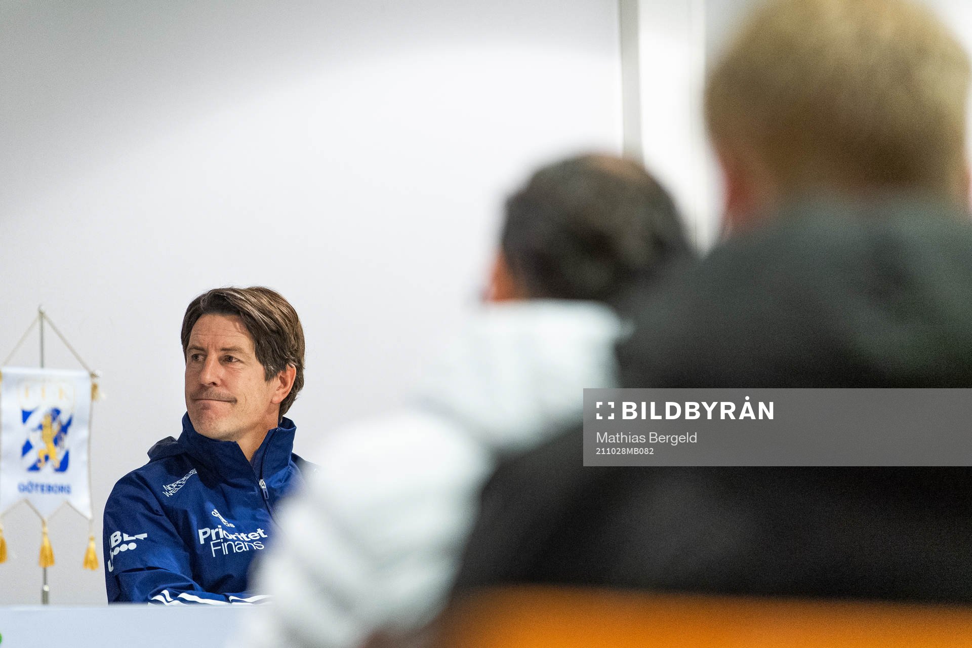 Djurgårdens tränare Thomas Lagerlöf på presskonferensen