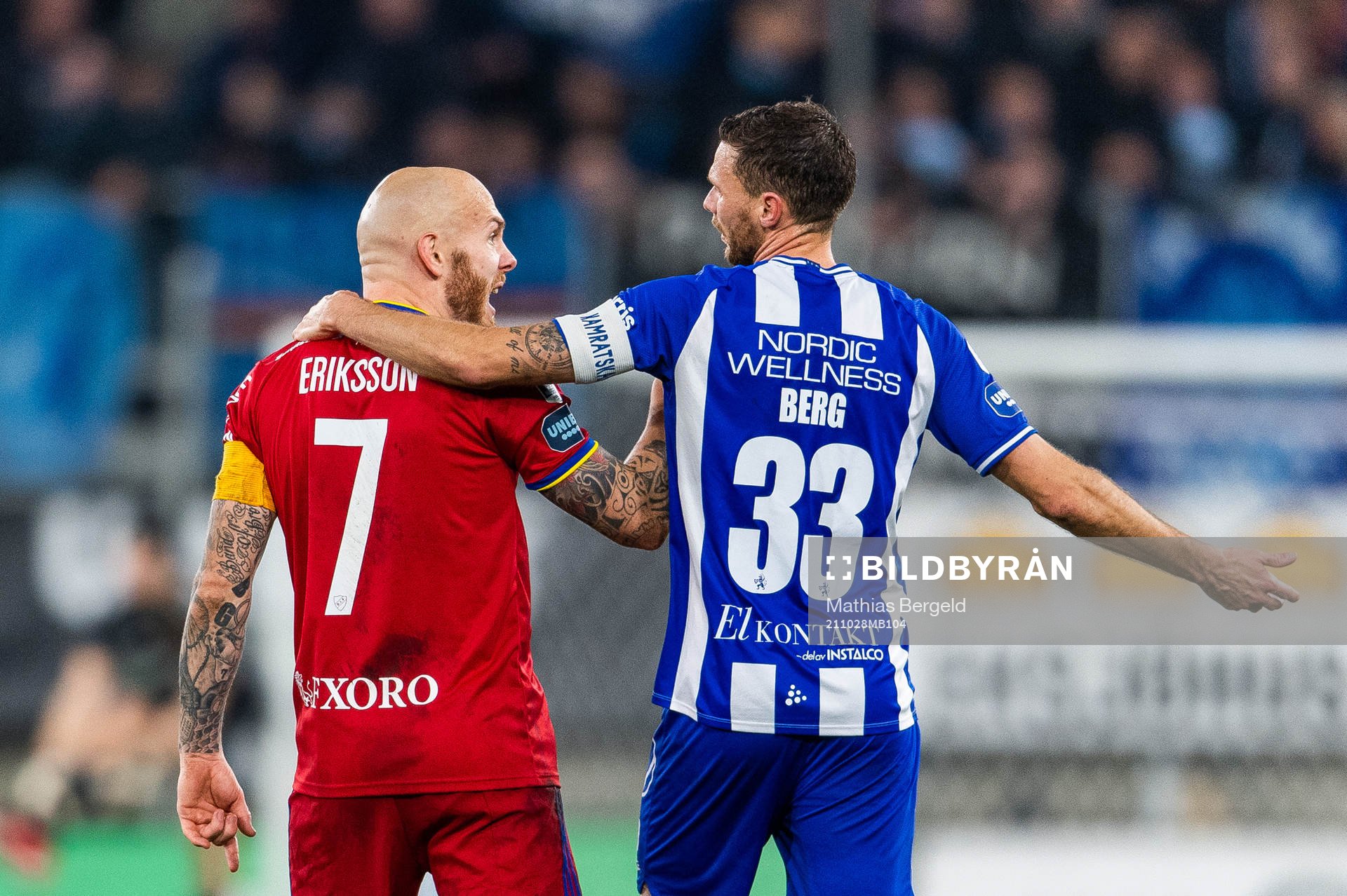 Djurgårdens Magnus Eriksson reagerar bredvid IFK