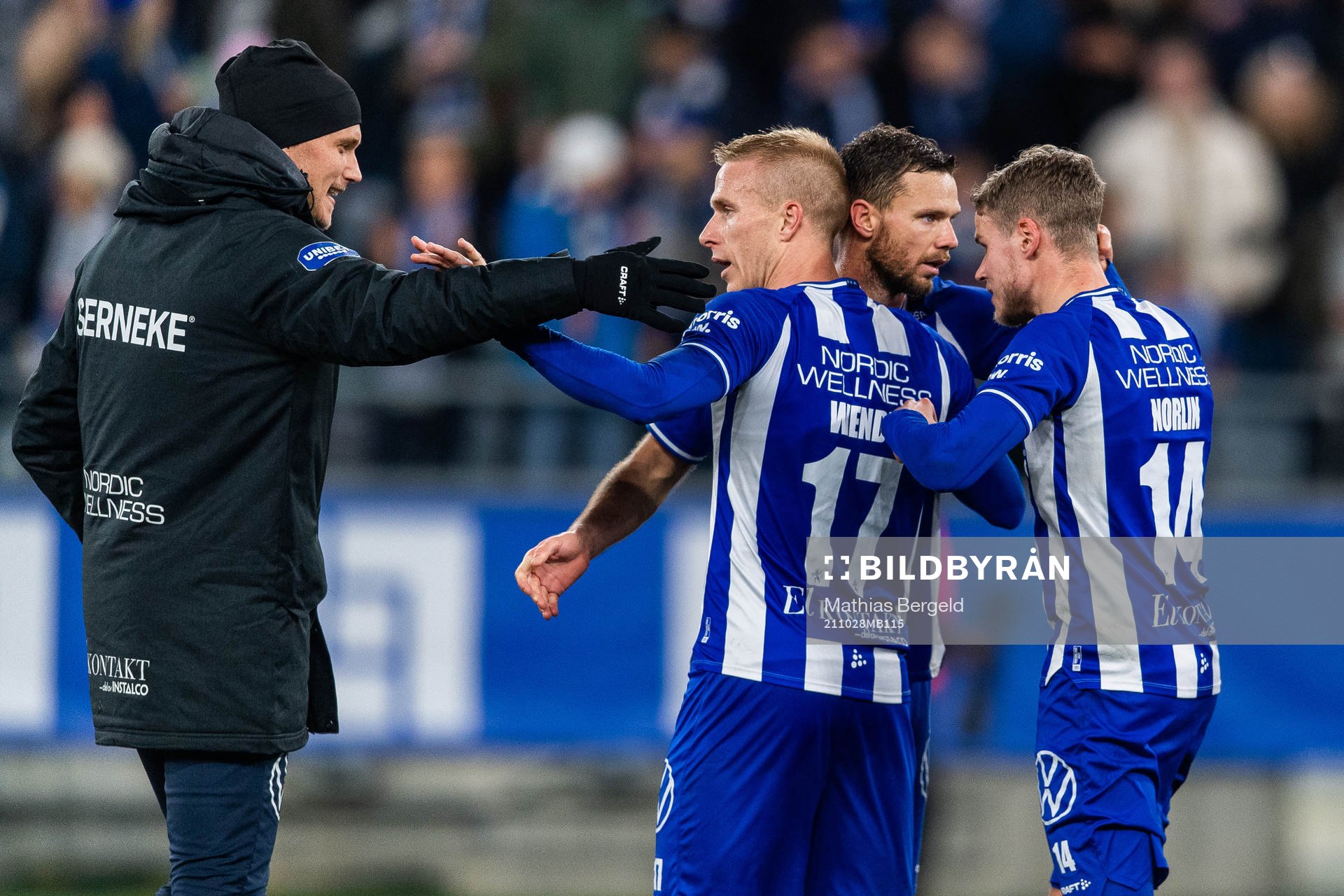 IFK Göteborgs målvakt Ole Söderberg, Oscar Wendt, Marcus