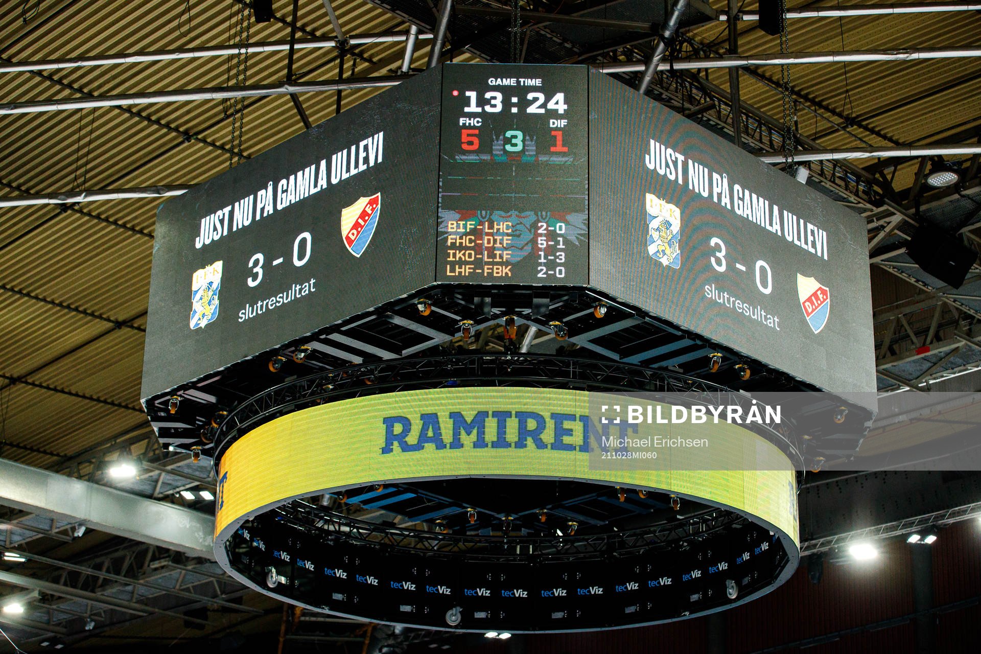 Slutresultat från fotbollsmatchen mellan IFK Göteborg och