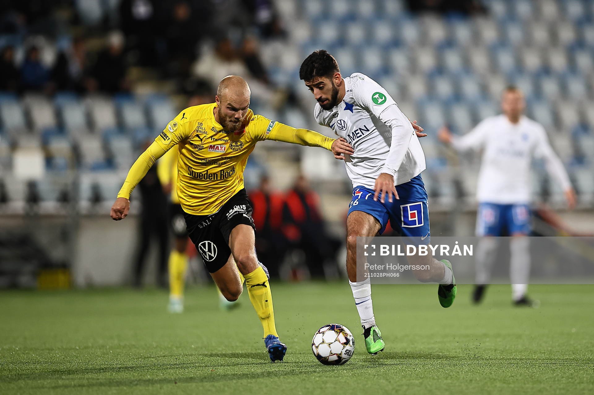 Mjällbys Viktor Gustafson och IFK Norrköpings Kristoffer