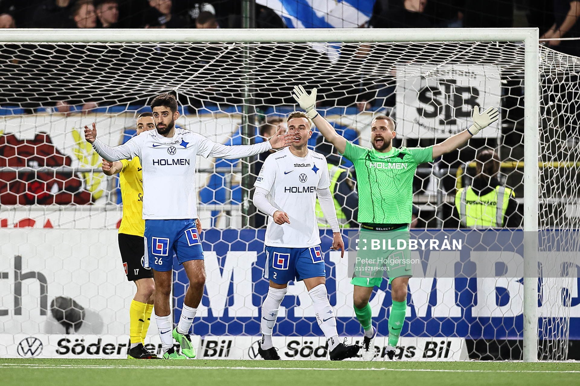 IFK Norrköpings Kristoffer Khazeni och målvakt Oscar