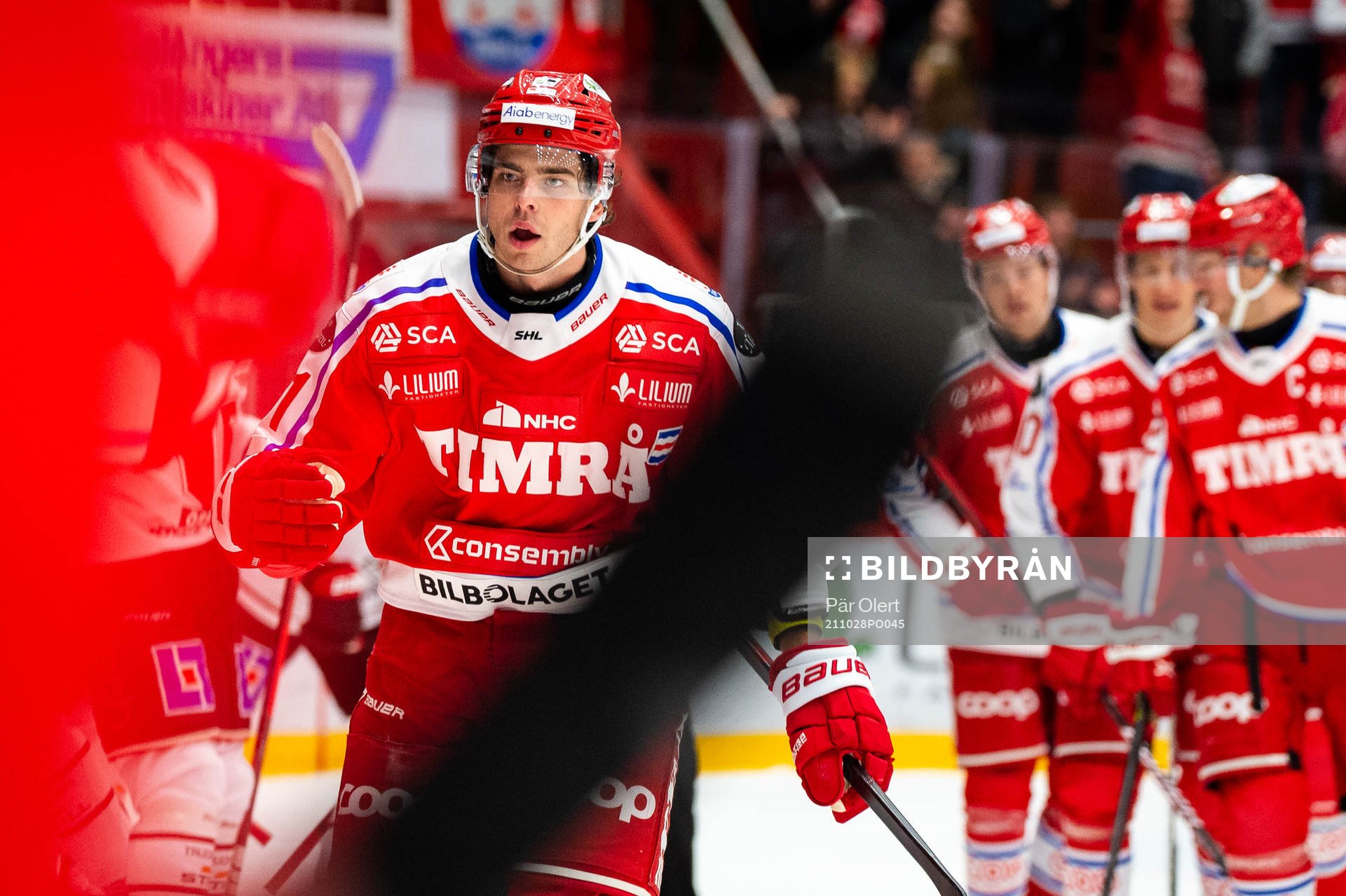 Timrås Viktor Lodin jublar