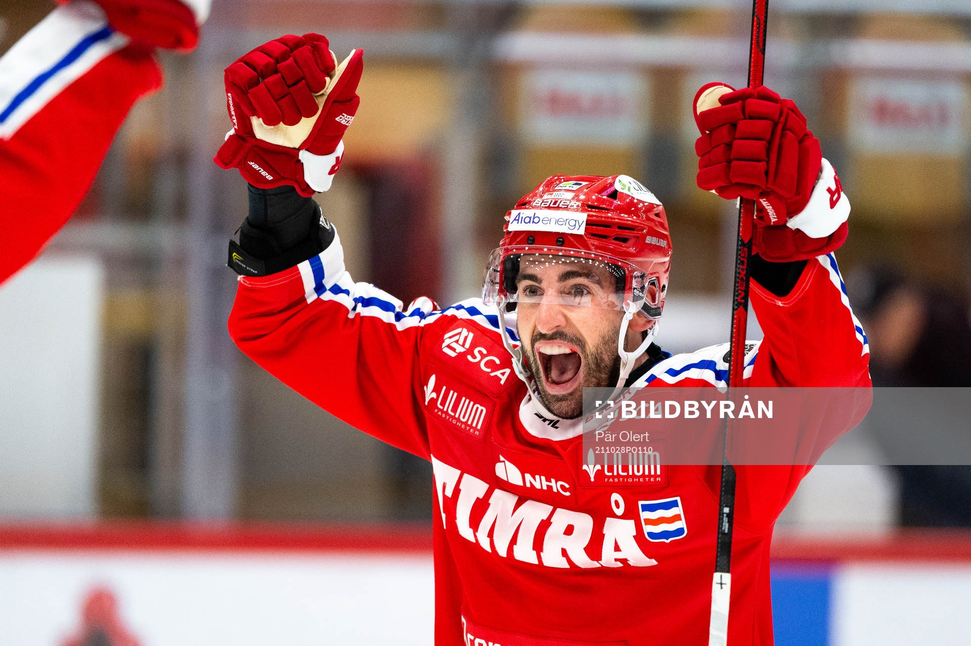 Timrås Joey LaLeggia jublar